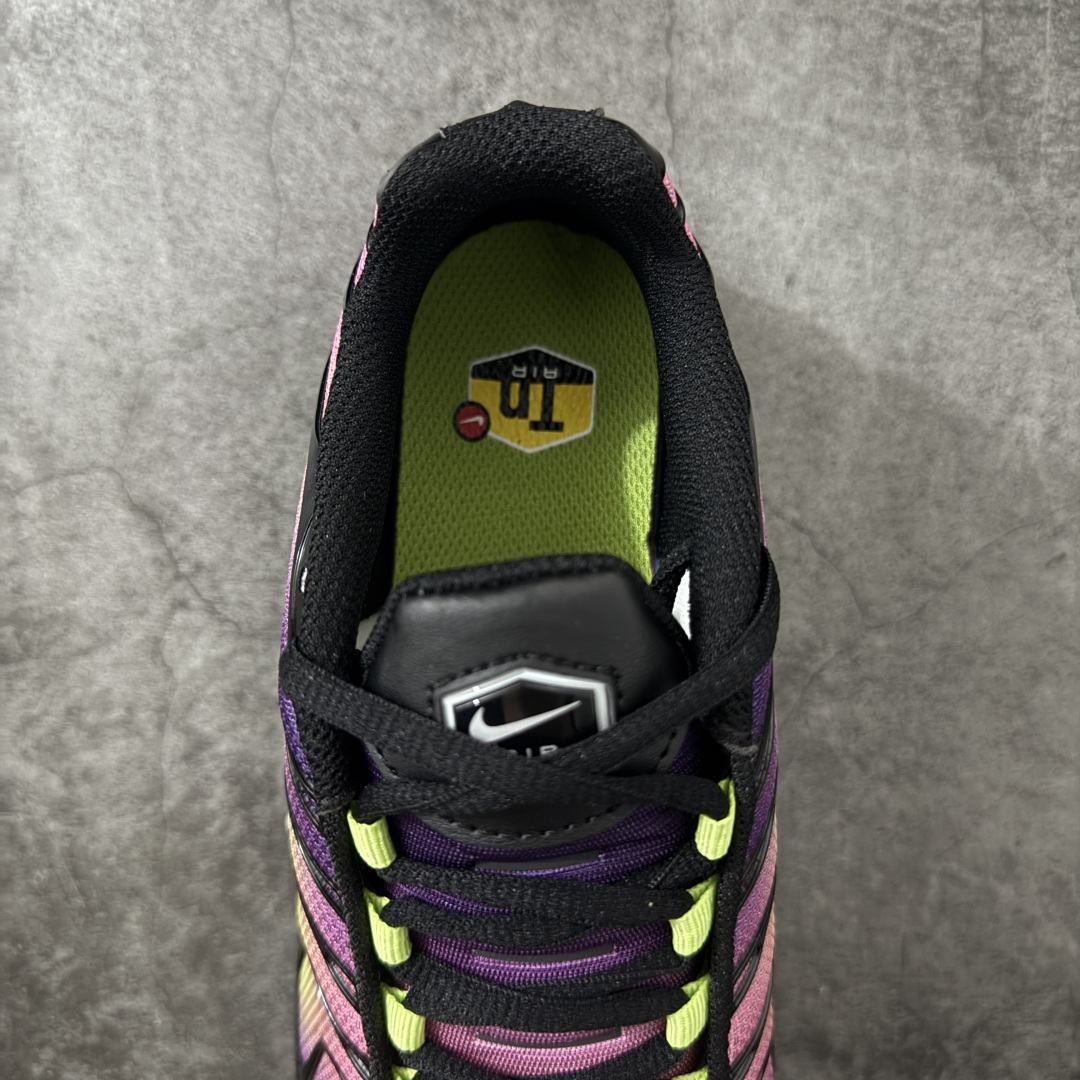 图片[8]-【Max纯原版】Nike Air Max Plus TN气垫系列跑鞋 全新一比一高端版本 真正的市场T1品质 更多配色陆续出货 真正的用心研发 一点一点抠出来的 品质 品控细节 随便闭眼对比市场任何版本 全套原纸板楦头开发 完美呈现版型 工艺流程均与原鞋保持一致 Turned Air 中底缓震技术 鞋面弧度与大底弧度一致 鞋头正确TPU材质 鞋面高频TPU材质1.0厚度 原鞋一致层次感 超越公司货的品控标准 多道QC质检 货号：DN3670-006 尺码：36 36.5 37.5 38 38.5 39 40 40.5 41 42 42.5 43 44 44.5 45 46-选品中心