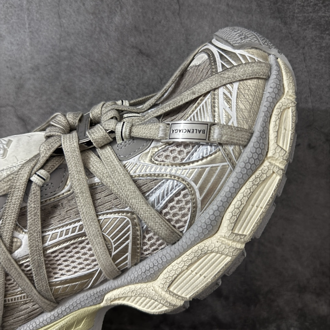 图片[6]-【X版2.0纯原】Balenciaga 3XL 蜘蛛侠 全新金属B款绑带 Sneaker XXXL 巴黎世家 系带老爹鞋 市面最顶没有之一 原厂楦头生产 网布 超纤 均采购于 原厂材料 不然穿出门就是一眼假 大底独立模具开发 细节修正 无数次版型调整 鞋子可随意对比正品！ 尺码：35/46(偏大一码)-选品中心
