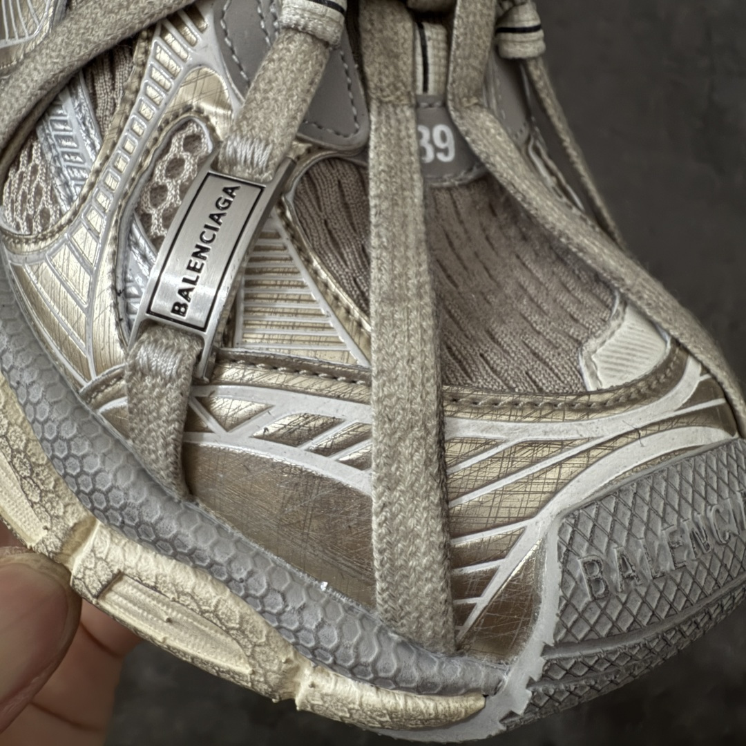 图片[4]-【X版2.0纯原】Balenciaga 3XL 蜘蛛侠 全新金属B款绑带 Sneaker XXXL 巴黎世家 系带老爹鞋 市面最顶没有之一 原厂楦头生产 网布 超纤 均采购于 原厂材料 不然穿出门就是一眼假 大底独立模具开发 细节修正 无数次版型调整 鞋子可随意对比正品！ 尺码：35/46(偏大一码)-选品中心