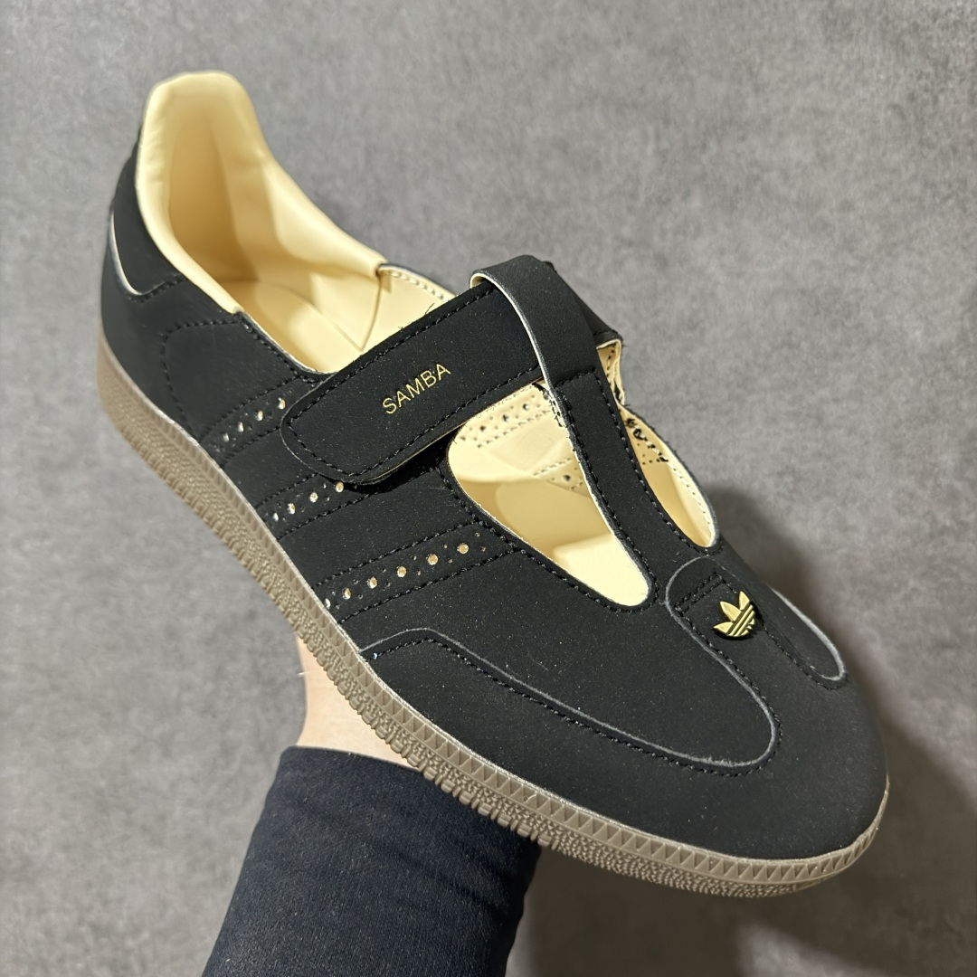 图片[3]-【公司级】Adidas Samba Jane 阿迪达斯 玛丽珍 懒人一脚蹬 采用皮革材质的设计融合了经典与现代元素 它采用了玛丽珍鞋的特色设计 如鞋面上的扣带和环扣装饰 同时保留了Samba鞋的经典三道杠设计和橡胶大底 这款鞋的鞋型修长 中足偏窄 整体贴合感强 适合标准脚型和宽脚型的人群‌ 货号： KJ3970 尺码： 36 36.5 37 38 38.5 39 40 40.5 41-选品中心