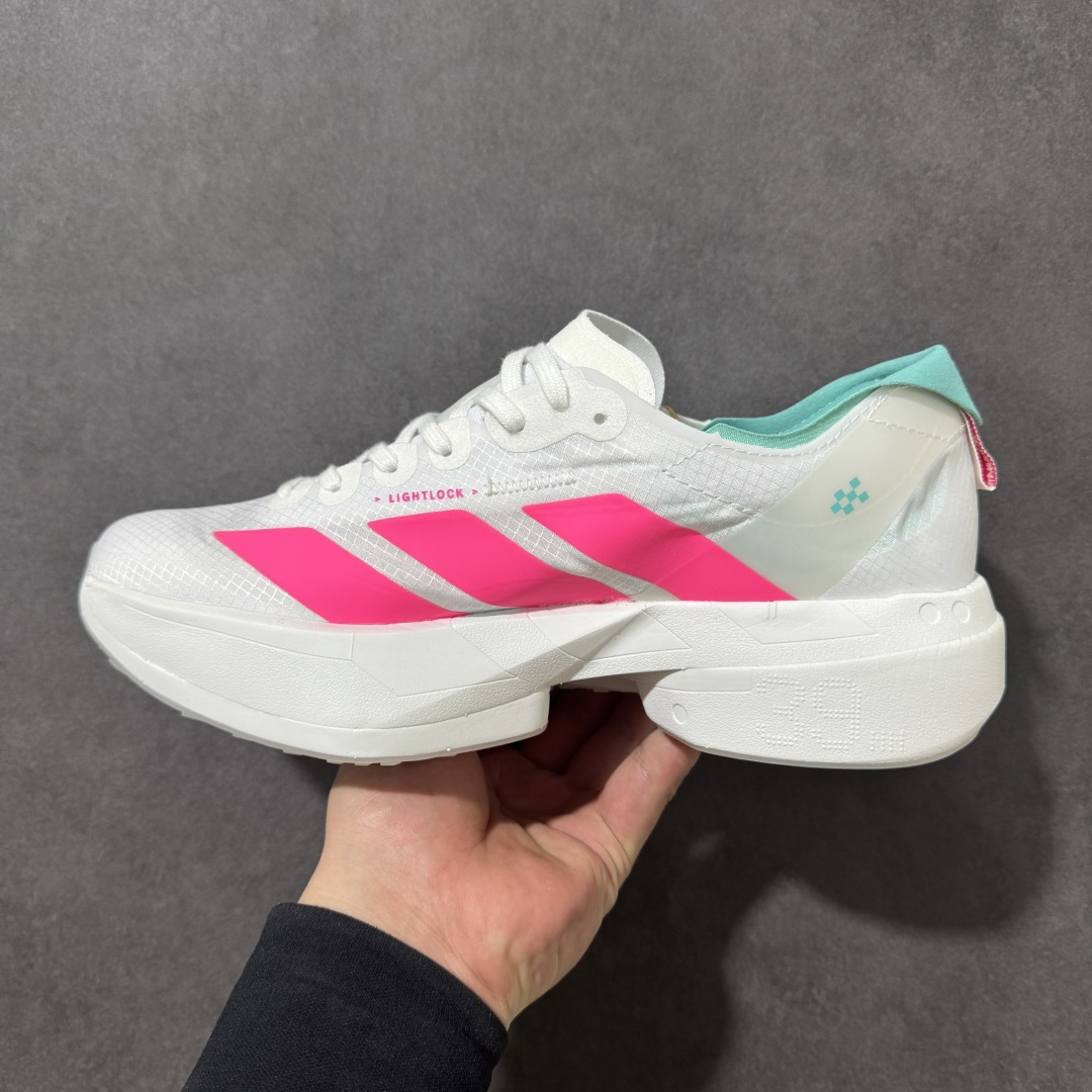 图片[2]-【公司级】adidas Adizero Adios Pro 4 M舒适百搭防滑耐磨 低帮跑步鞋 灰红 货号：KJ3873 尺码：36 36.5 37.5 38 38.5 39 40 40.5 41 42 42.5 43 44 45 46-选品中心