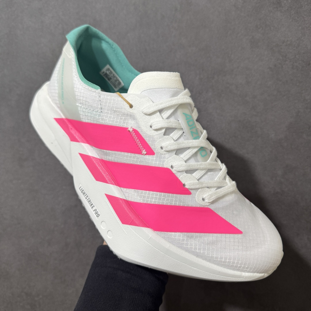 图片[3]-【公司级】adidas Adizero Adios Pro 4 M舒适百搭防滑耐磨 低帮跑步鞋 灰红 货号：KJ3873 尺码：36 36.5 37.5 38 38.5 39 40 40.5 41 42 42.5 43 44 45 46-选品中心