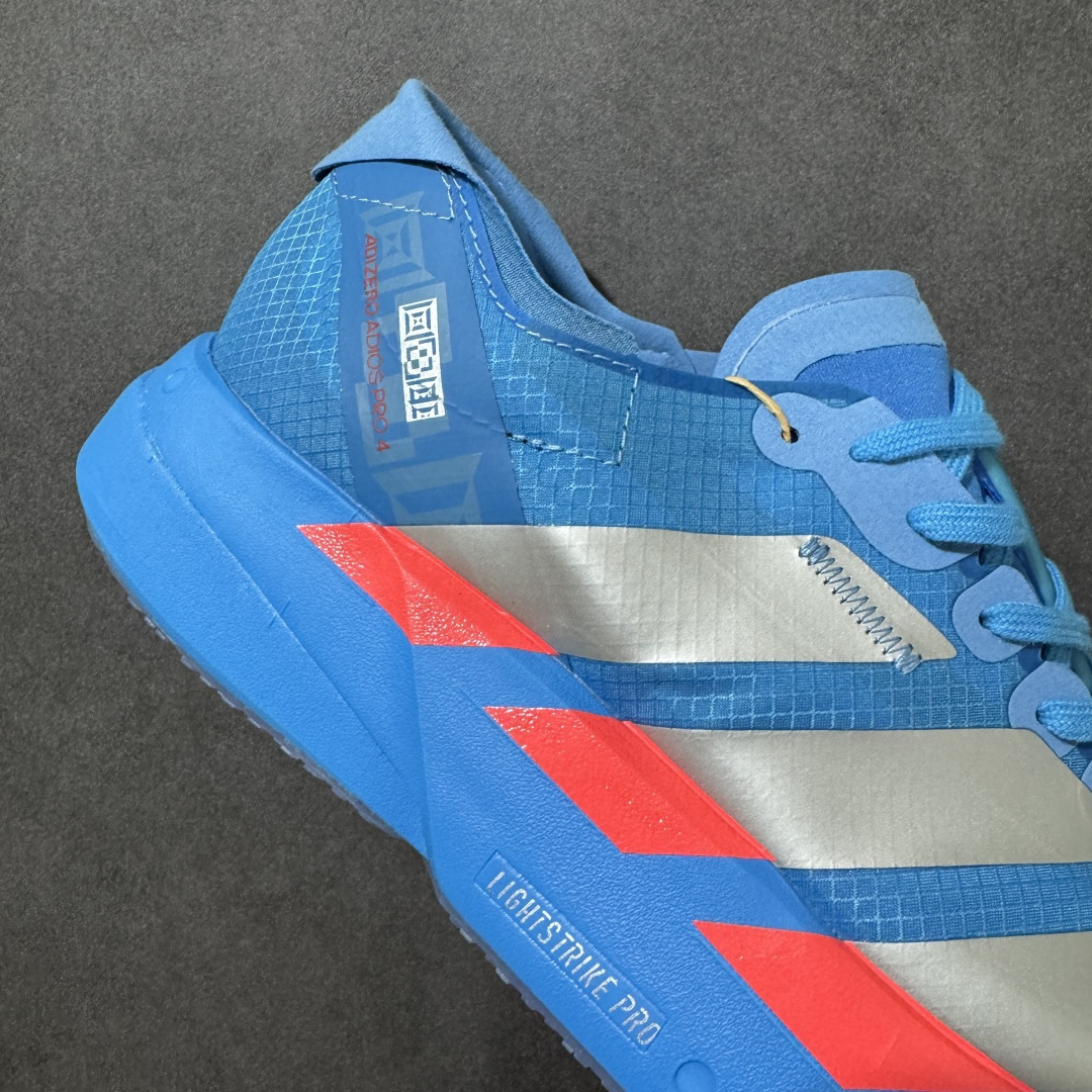 图片[6]-【公司级】adidas Adizero Adios Pro 4 M舒适百搭防滑耐磨 低帮跑步鞋 灰红 货号：JR4798 尺码：36 36.5 37.5 38 38.5 39 40 40.5 41 42 42.5 43 44 45 46-选品中心