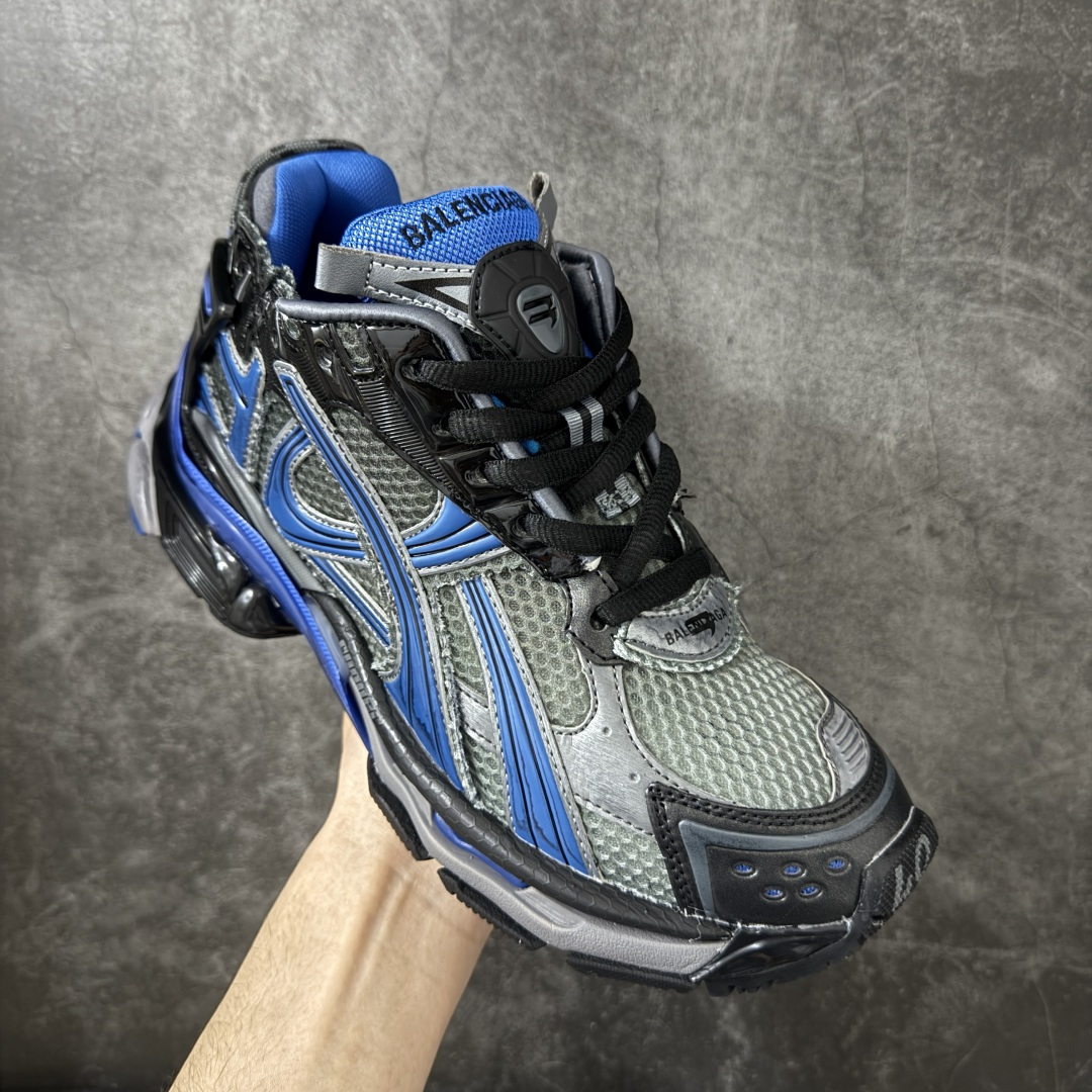 图片[3]-【纯原VG版本】Balenciaga Runner 巴黎世家7代 破坏风 手工做旧款复古老爹鞋 该款是通过溢胶 做旧 缝线等细节 展示了设计师 Demna的运动鞋风格 传递复古感 后侧板 翘起的鞋头 展示了 Demna 在结构上的未来构想 尺码：35 36 37 38 39 40 41 42 43 44 45 46-选品中心