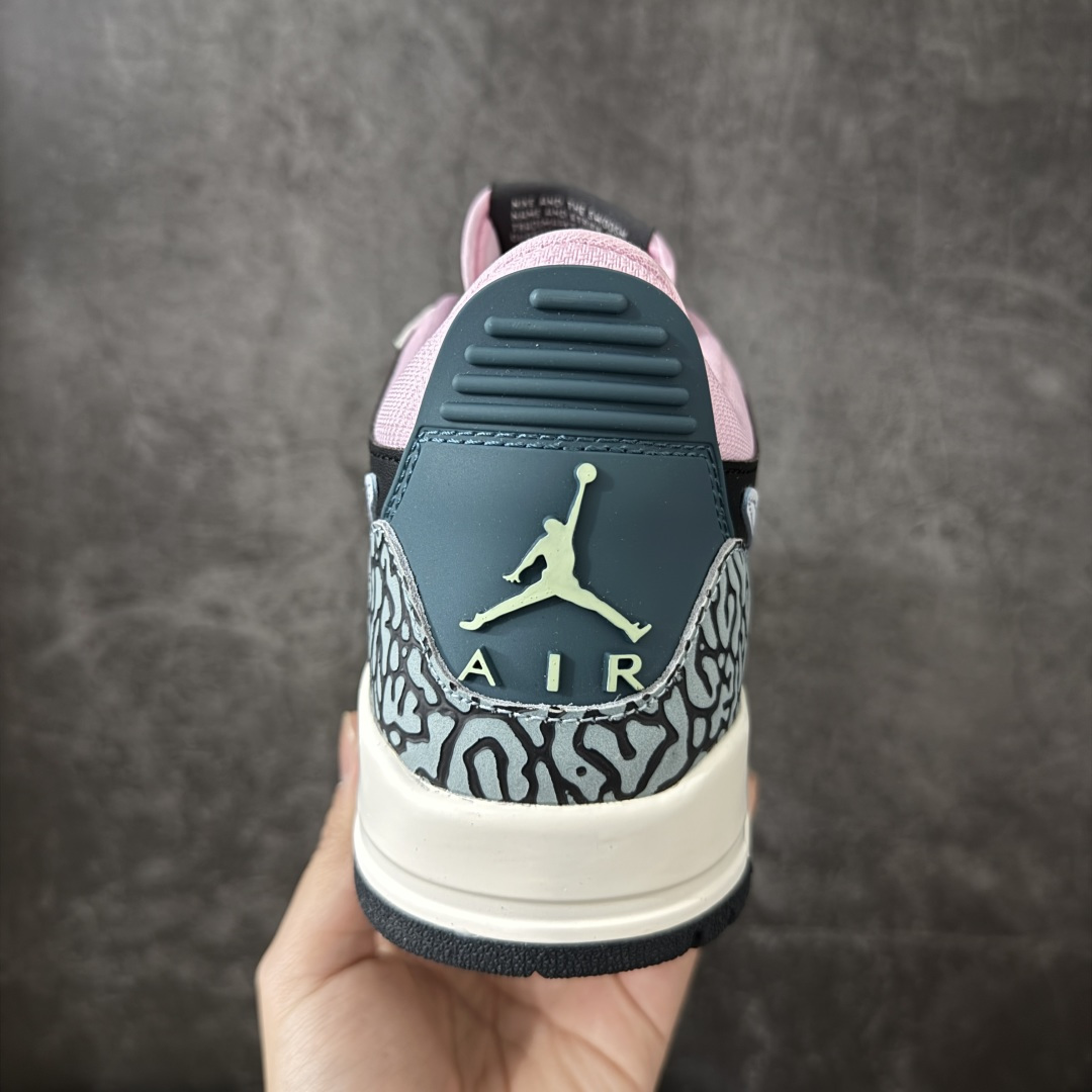 图片[4]-【纯原NFC版】Air Jordan Legacy AJ312黑绿粉拼接 CD7069-007 尺码：36-47.5 原楦原档案数据开模打造 独家大底磨具 最大开发至47.5 目前顶配版本之一 正确官方原盒原配 整洁度一流 鞋身采用了皮革材质打造-选品中心