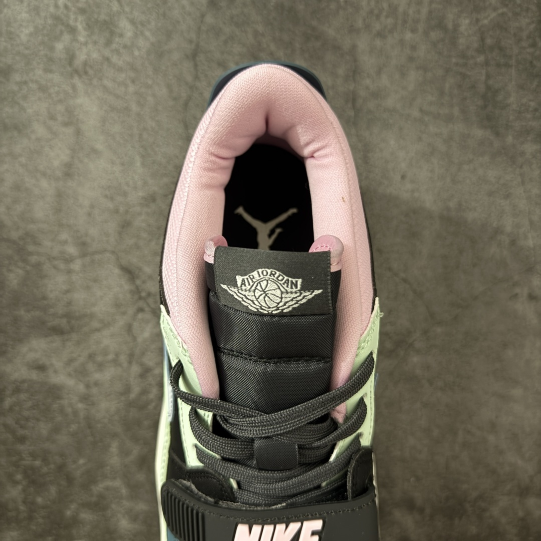 图片[8]-【纯原NFC版】Air Jordan Legacy AJ312黑绿粉拼接 CD7069-007 尺码：36-47.5 原楦原档案数据开模打造 独家大底磨具 最大开发至47.5 目前顶配版本之一 正确官方原盒原配 整洁度一流 鞋身采用了皮革材质打造-选品中心