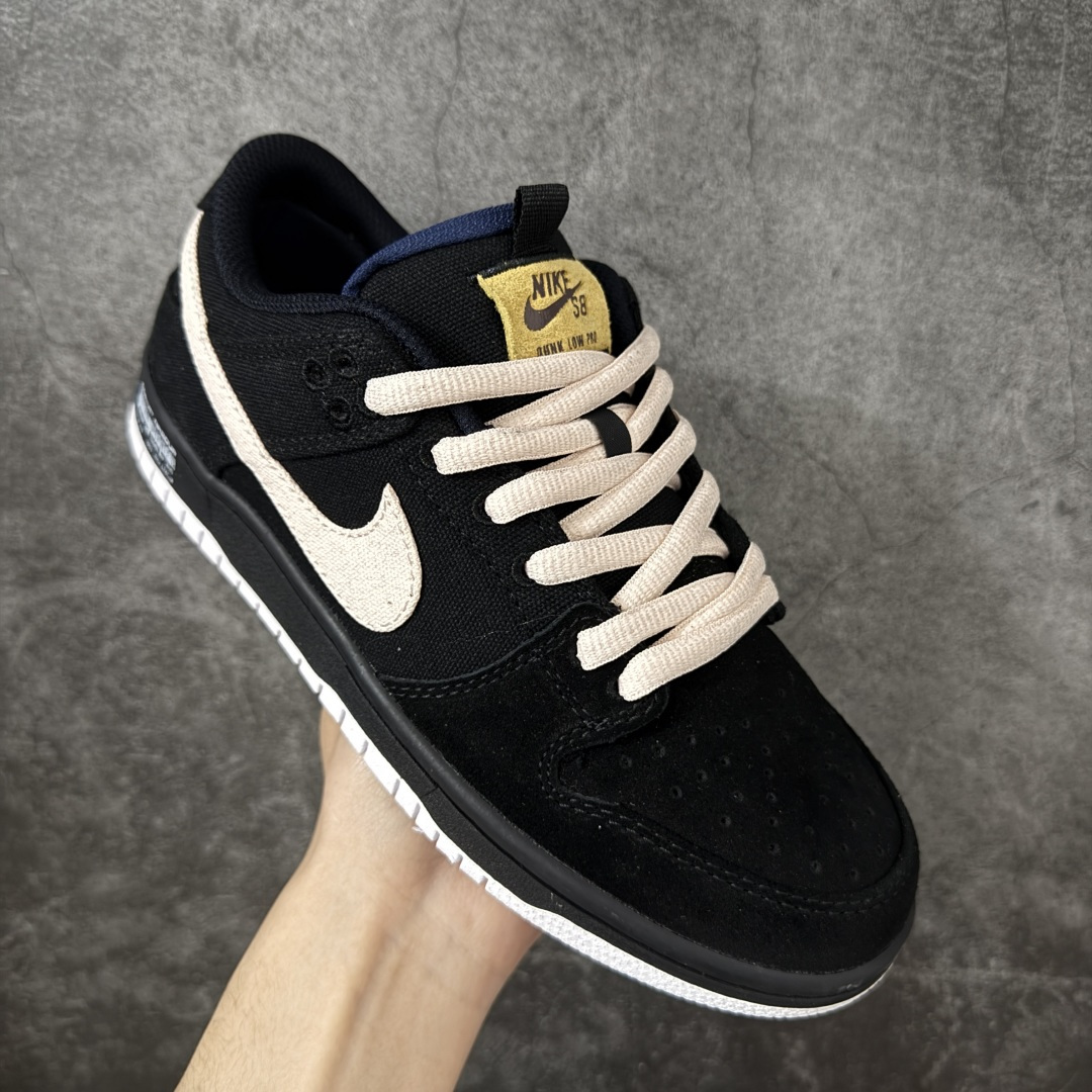 图片[3]-【公司级】Nike SB Dunk Low 黑白浅粉勾 低帮休闲板鞋  定制鞋盒 超高清洁度 皮料切割干净无任何毛边 细节完美 货号：DX6775-400  尺码：36 36.5 37.5 38 38.5 39 40 40.5 41 42 42.5 43 44 44.5 45 46-选品中心