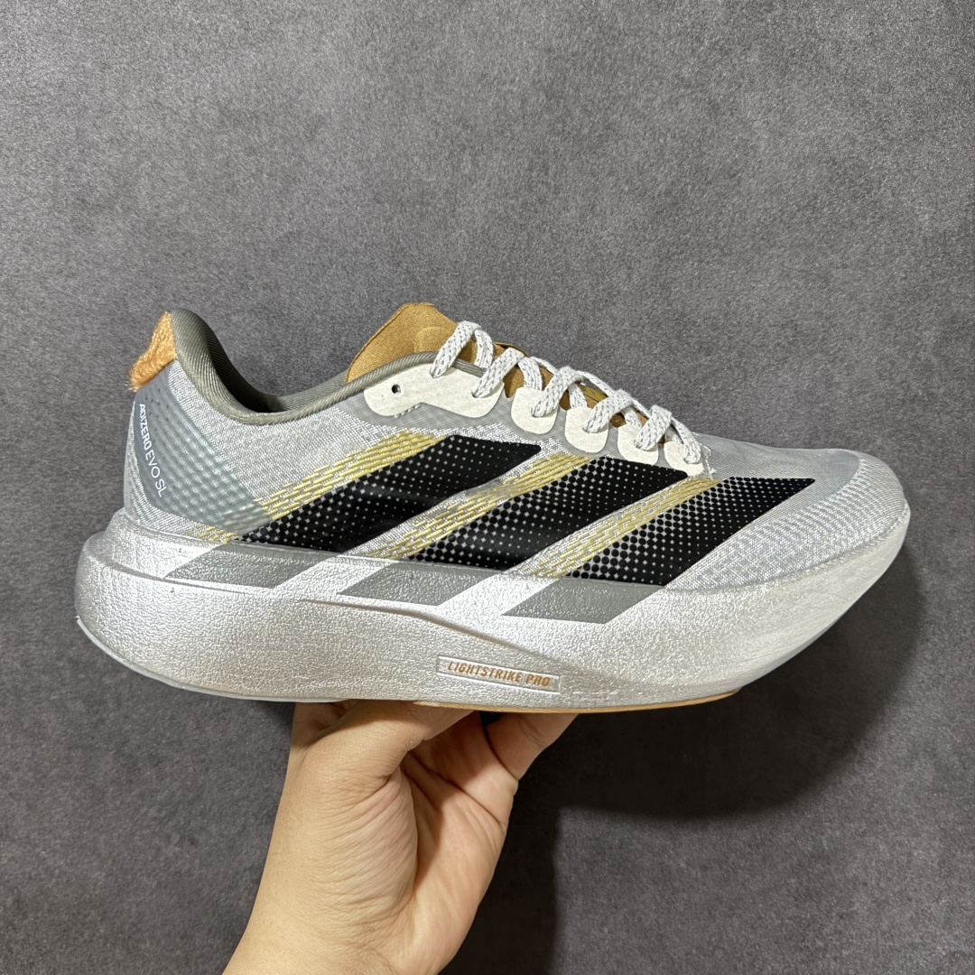 【公司级】阿迪达斯 Adidas Adizero Evo SL M马拉松飞线贾卡轻质透气休闲运动跑步鞋 马年限定 采用双层透气网纱 Flywire动态飞线绑缚鞋面材质 内置Zoom小气垫装置 货号：KK4310 尺码：36～45B-选品中心