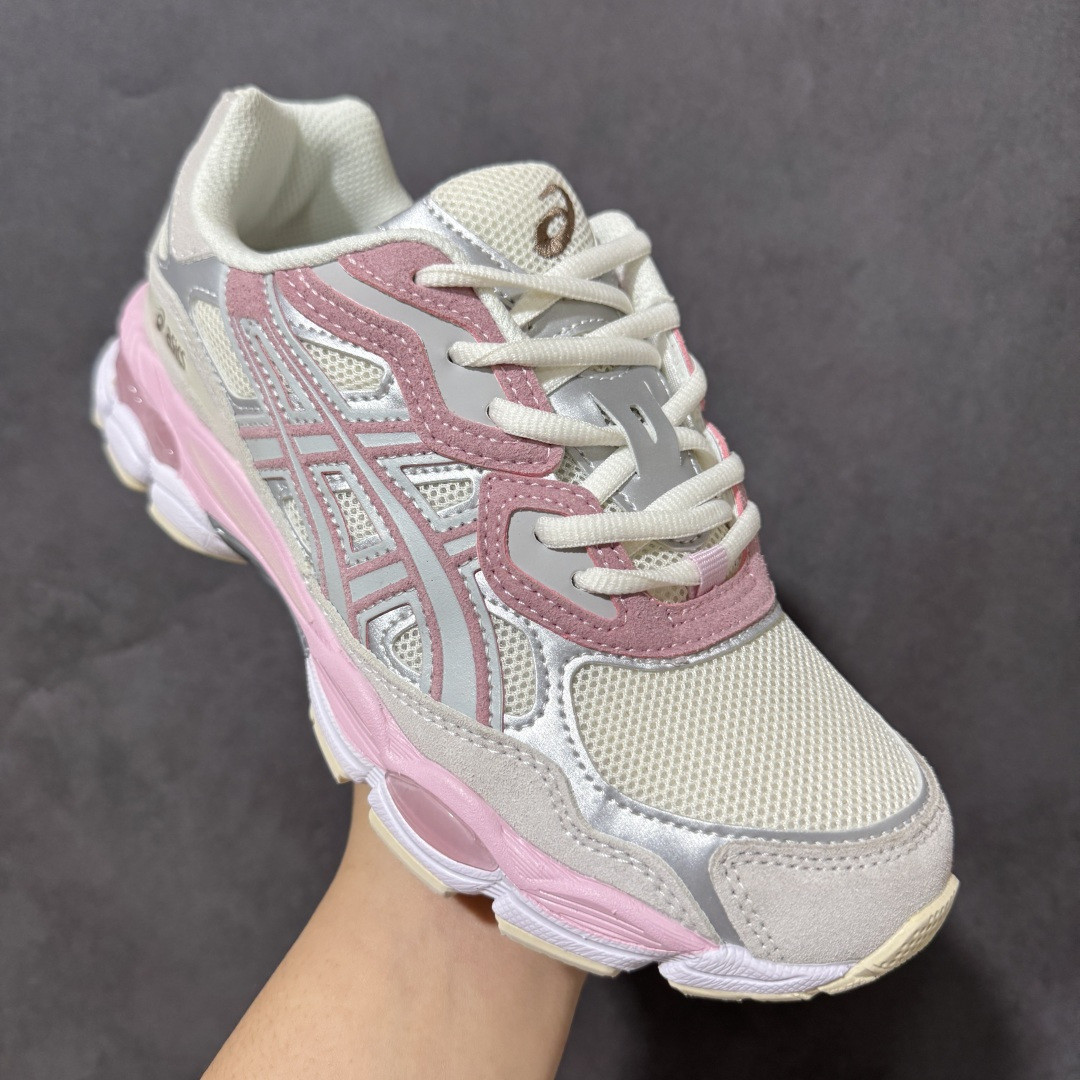 ASICS GEL-NYC 亚瑟士 透气网眼鞋面 配合部分合成革材质 采用全新AHAR+橡胶材质 更加耐