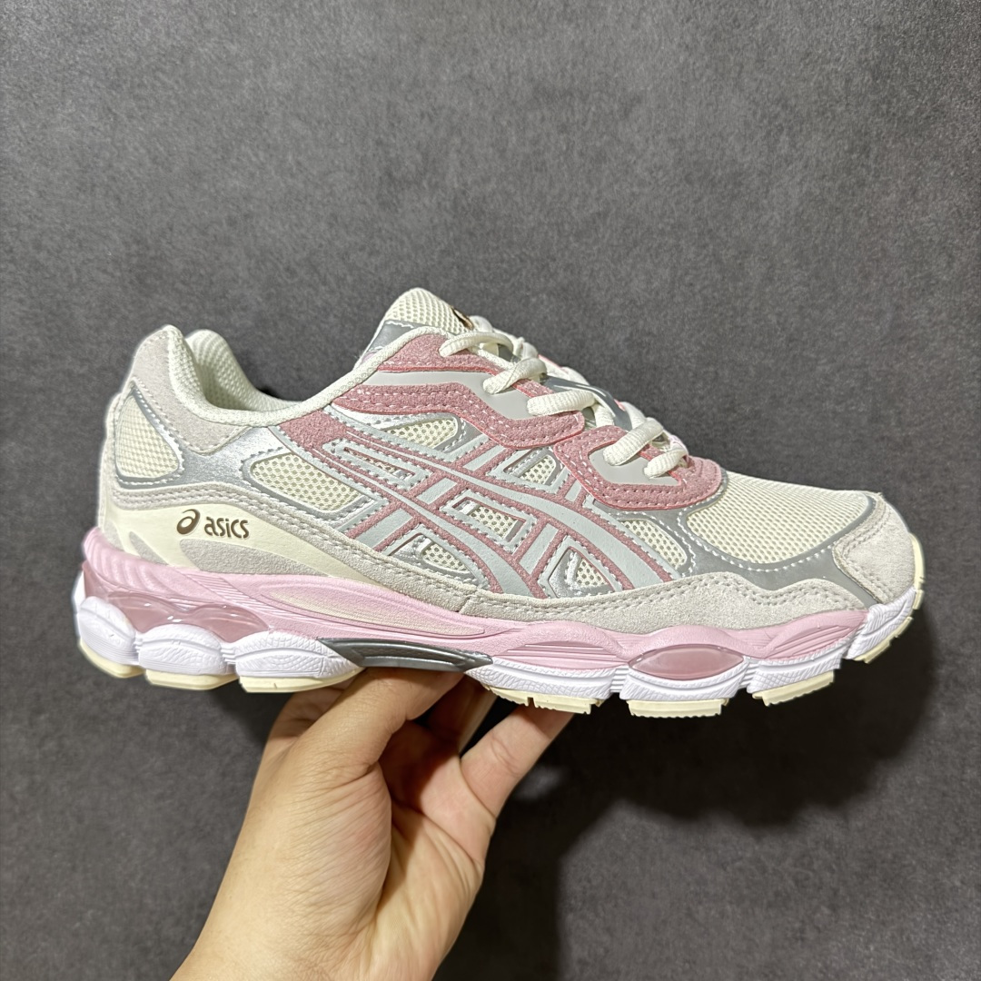 ASICS GEL-NYC 亚瑟士 透气网眼鞋面 配合部分合成革材质 采用全新AHAR+橡胶材质 更加耐
