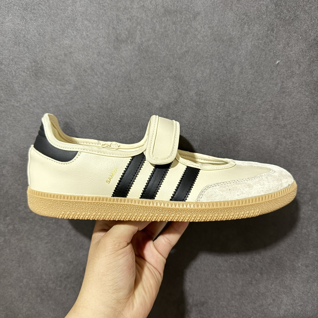 【公司级】阿迪达斯 ADIDAS ORIGINALS SAMBA JANE 舒适百搭 玛丽珍鞋 男女款 经典复古芭蕾舞鞋 德训鞋 这个真的百搭又可爱！！很喜欢耶#Samba百搭米杏色好好看！芭蕾鞋外形+运动鞋脚感，总算买到可以出片又暴走的鞋子了 尺码： 36-42带半码 货号：JR7338-选品中心