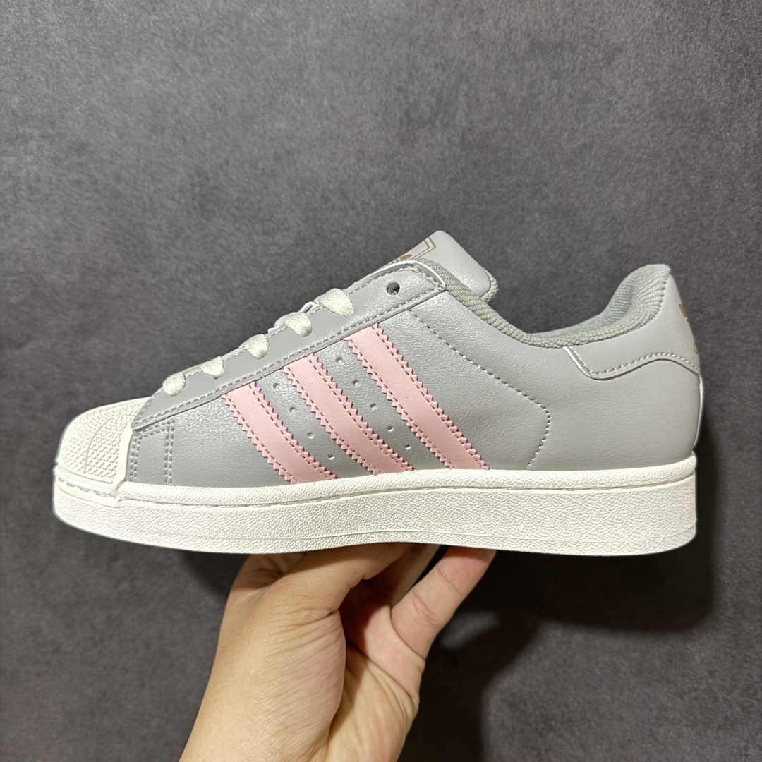 图片[2]-【公司级】Adidas Originals Superstar II全新配色 贝壳头休闲板鞋 独家控货 平台正单 全鞋百分百原材料 全鞋电脑针车 Logo针车间距针数原版一致 皮料切割冲裁零瑕疵 原鞋一致含胶量大底 原盒中文内外标 大几率过验 不对比市面只对比原鞋 只服务最高端市场 货号：KI8052 尺码：35 36 36.5 37 38 38.5 39 40-选品中心
