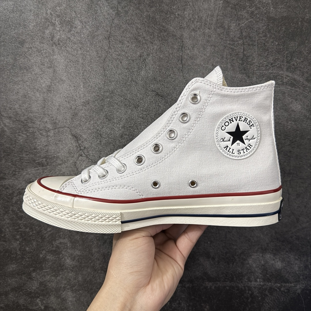 图片[2]-【虎扑2.0小头版】 Converse Chuck All Star 1970S 经典款潮流耐磨帆布鞋 白高 A09556C 全新开发 不仅仅为小鞋头 细节 材料 做工 全方位升级 经典永不过时 十年老厂出品 平台正品订单 超稳定的品控清洁度 全套原厂材料配置 原厂硫化工艺 油性扁平尖头 原厂楦头纸板数据 一体化超软蓝底加持 超软EVA鞋垫 后掌灰色缓震胶 脚感一比一还原 耐磨橡胶大底 越南产内外标 原盒黑色吊牌 超高清洁度 随意冲正 如有更好白送 尺码：35 36 36.5 37 37.5 38 39 39.5 40 41 41.5 42 42.5 43 44-选品中心