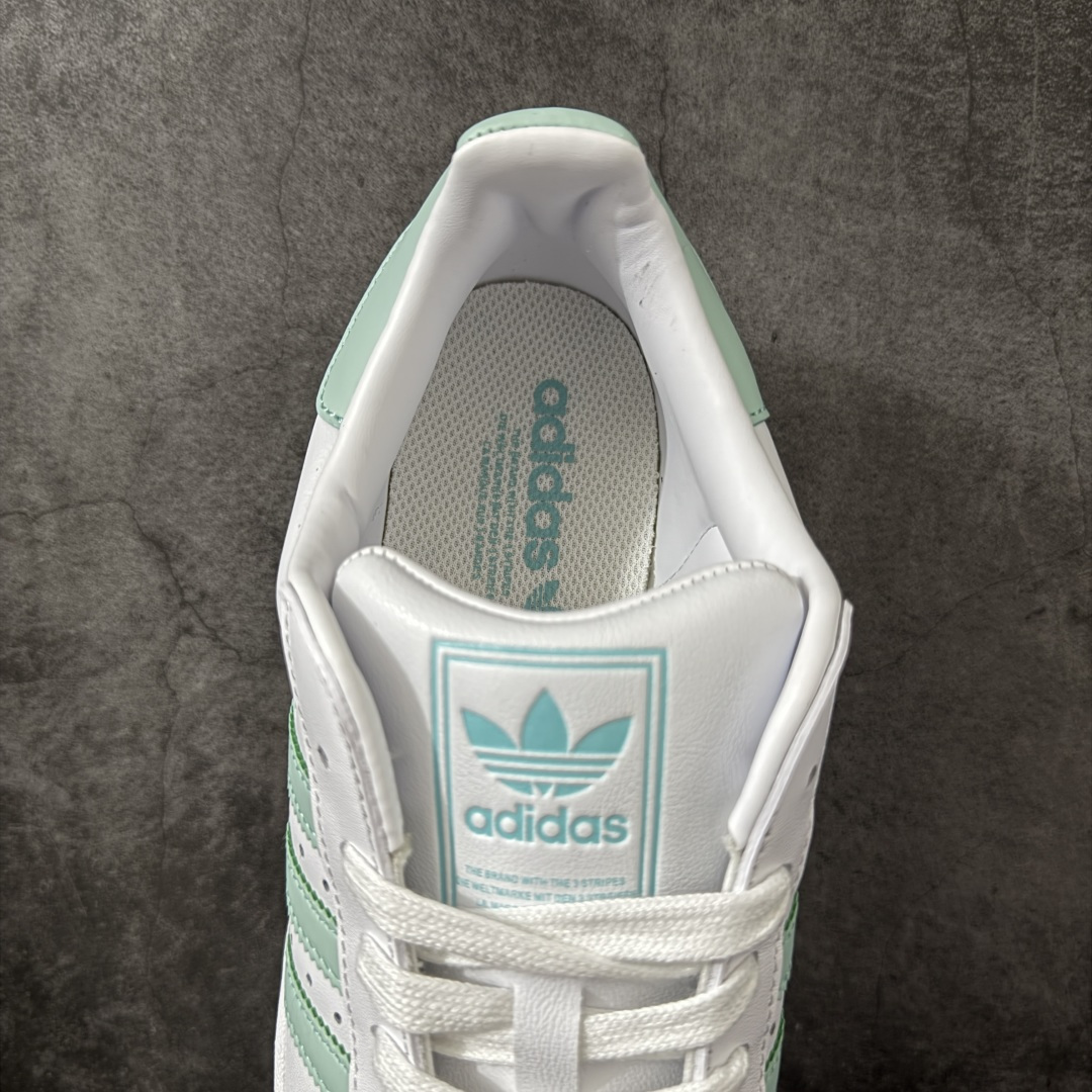 图片[8]-【H11顶级头层版】adidas originals Superstar 2 贝壳头 简约经典 舒适时尚 复古板鞋 男女同款 黑白 货号：JH7060 全新升级版 皮料改进至头层原厂皮 原盒 原底原料 开模打造 原厂织唛鞋标 高精密准度 原楦原纸板开发 匹配原版98%以上 后跟垫棉独家呈现 反口里弧度正确 原厂鞋垫 背胶 后跟电绣针数 与正品一致 原厂皮料 原厂车缝线 质感无敌 皮料切割干净 无任何毛边 清洁度细节完美 进口港宝加持 后跟自然饱满 还原公司包裹性 鞋面采用原装数据贴合技术 全方位贴合包裹脚型 鞋跟部鞋底牵引设计 提供强大的抓地性能 更适应不同实战场地路面 尺码：35.5 36 36.5 37.5 38 38.5 39 40 40.5 41 42 42.5 43 44 45-选品中心