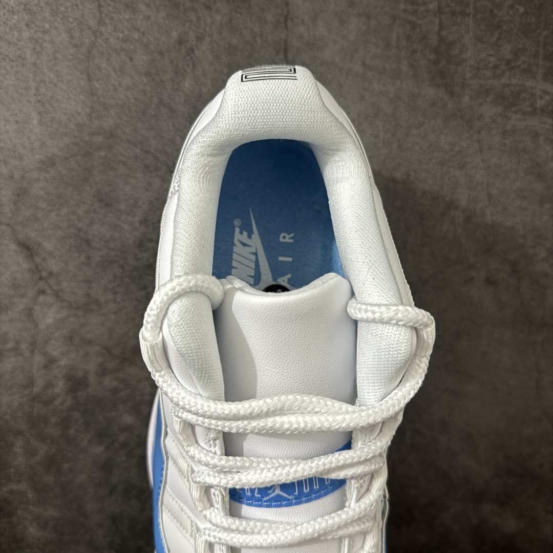 图片[8]-【外贸大厂版】Air Jordan 11 Retro AJ11复刻白蓝 货号：FV5104-100   原楦原档案数据开模打造 原厂中底拉帮钢印 原厂漆皮 防冻不开裂 头层皮料 原装鞋撑 水晶大底正确色度色泽 原楦原数据刺绣 原厂车缝走线及对位 毫厘不差 飞人logo采用原数据电脑刺绣 原装正品碳纤维真实碳板 增强抗扭 原内标 原盒标 正确官方原盒 原厂防氧化水晶外底 原厂配套厂全掌solo气垫 尺码：40 40.5 41 42 42.5 43 44 44.5 45 46 47.5 48.5-选品中心
