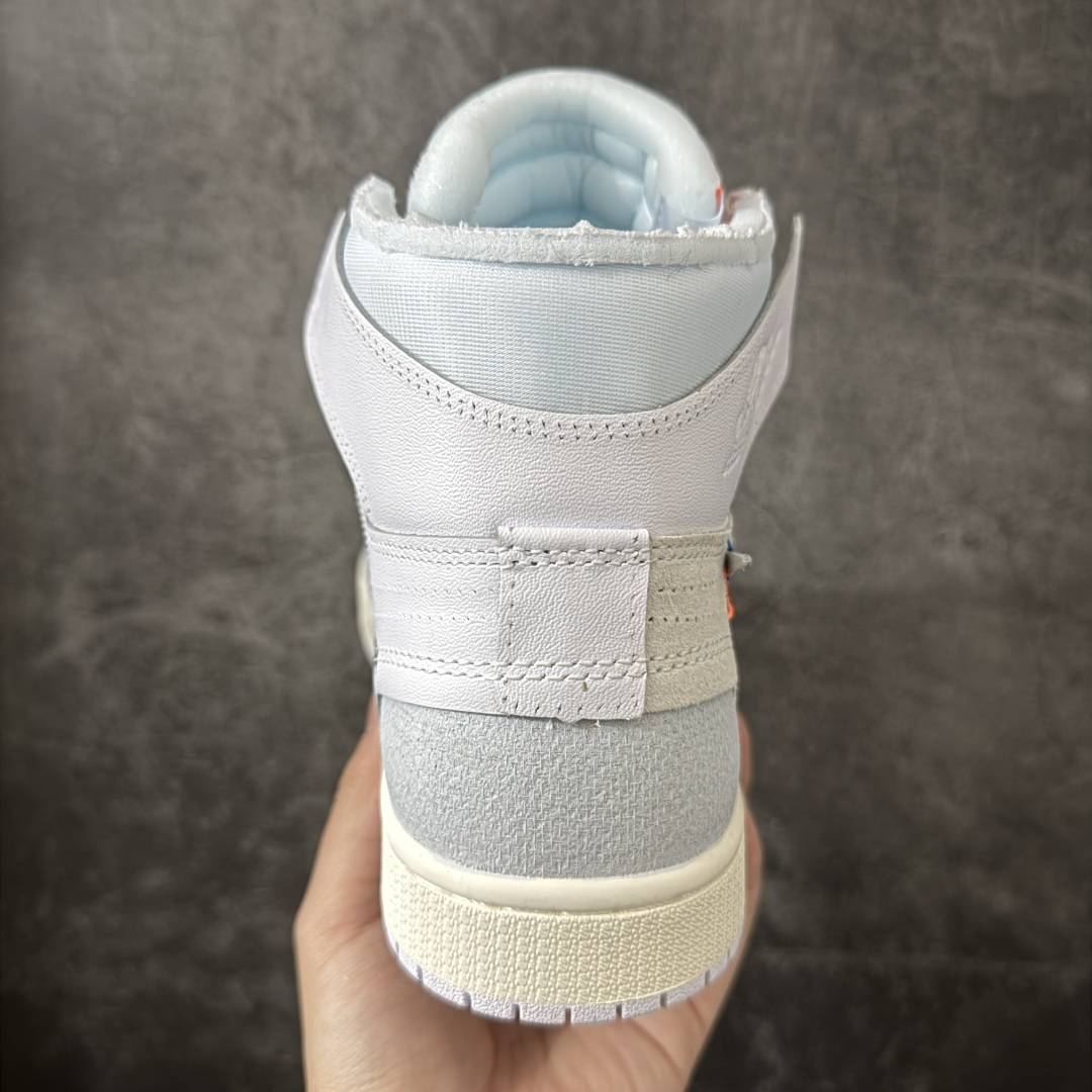 图片[4]-【KZ纯原】AJ1 OW联名款 纯白 全白 欧洲限定Off White x Air Jordan 货号：AA3834-100 尺码：40-48.5 此前历经多次曝光的Off-Whitex AirJordan1\”阿拉斯加\”已正式更名为 Virgil Abloh Archive x Air Jordan 1 High OG\”Alaska\”。这款鞋沿用2018年「欧限」版本的设计元素，同时采用侧边镂空式全新包装，搭配透明内盒与印有「现代主义并非新生事物」字样的阿布洛主题手册，呼应维吉尔的核心设计理念 注意：配件损坏丢失退货扣60 尺码：40-48.5-选品中心