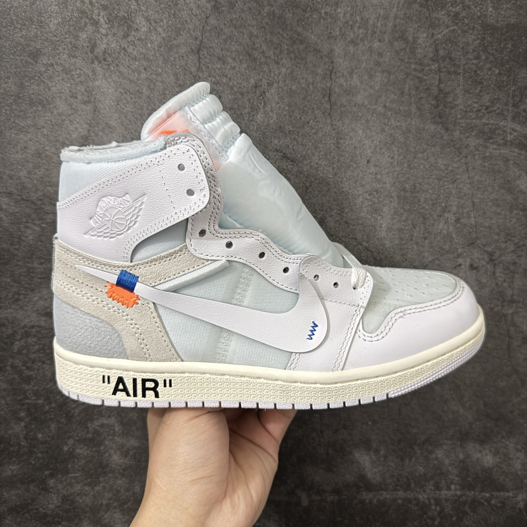 【KZ纯原】AJ1 OW联名款 纯白 全白 欧洲限定Off White x Air Jordan 货号：AA3834-100 尺码：40-48.5 此前历经多次曝光的Off-Whitex AirJordan1\