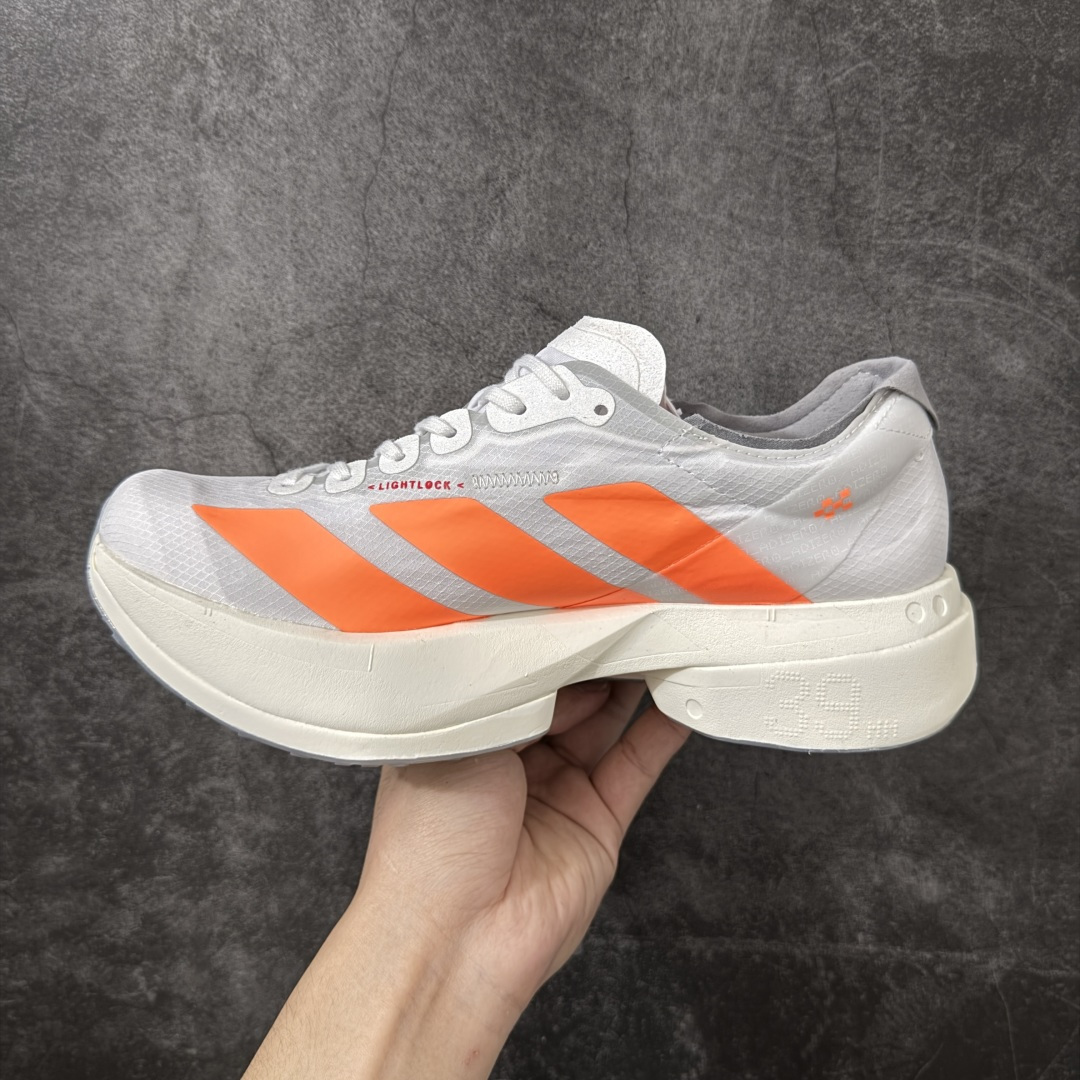 图片[2]-【NO.1纯原】Adidas Adizero Adios Pro 4 M竞训跑步鞋 JR7088 市场独一档品质 区别所有版本 原鞋购入开发数月 原材料 原档案打造 细节版型一比一 独立双层组合底私模.超软弹发泡超临界底 搭配ENERGYRODS 2.0真碳柱，每一步都动力满满 鞋面用的是Lightlock技术，轻透又贴合，就像给脚定制的一样。 中底是全掌Lightstrike Pro泡棉，软弹感超绝 真正一比一还原真实脚感💪🏻 尺码：36 36.5 37 38 38.5 39 40 40.5 41 42 42.5 43 44 44.5 45 46-选品中心