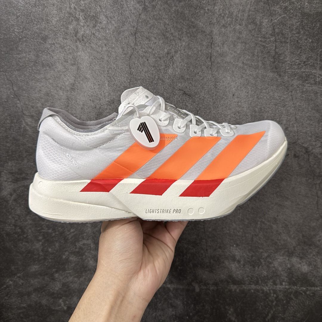 【NO.1纯原】Adidas Adizero Adios Pro 4 M竞训跑步鞋 JR7088 市场独一档品质 区别所有版本 原鞋购入开发数月 原材料 原档案打造 细节版型一比一 独立双层组合底私模.超软弹发泡超临界底 搭配ENERGYRODS 2.0真碳柱，每一步都动力满满 鞋面用的是Lightlock技术，轻透又贴合，就像给脚定制的一样。 中底是全掌Lightstrike Pro泡棉，软弹感超绝 真正一比一还原真实脚感💪🏻 尺码：36 36.5 37 38 38.5 39 40 40.5 41 42 42.5 43 44 44.5 45 46-选品中心