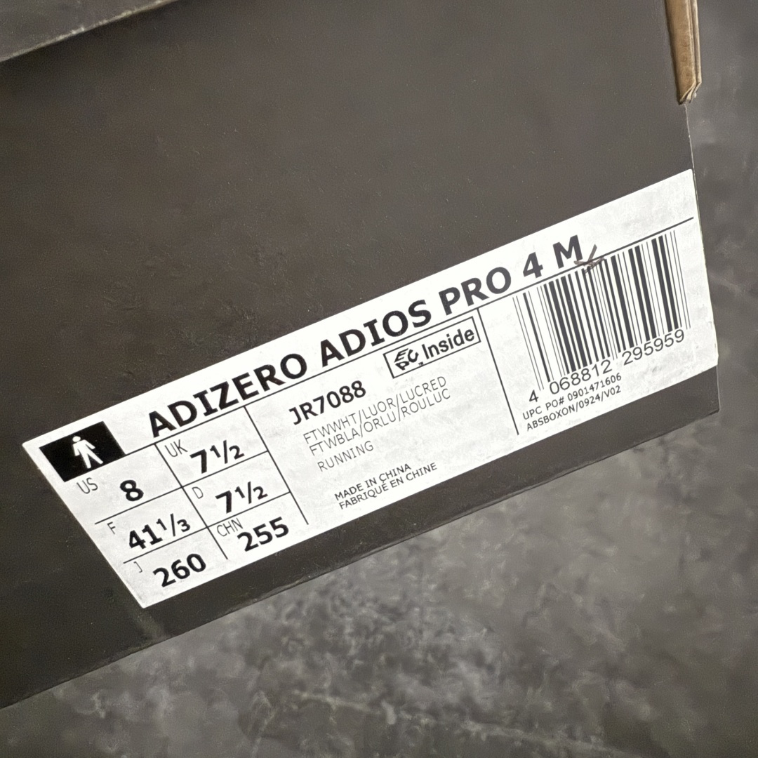 图片[12]-【NO.1纯原】Adidas Adizero Adios Pro 4 M竞训跑步鞋 JR7088 市场独一档品质 区别所有版本 原鞋购入开发数月 原材料 原档案打造 细节版型一比一 独立双层组合底私模.超软弹发泡超临界底 搭配ENERGYRODS 2.0真碳柱，每一步都动力满满 鞋面用的是Lightlock技术，轻透又贴合，就像给脚定制的一样。 中底是全掌Lightstrike Pro泡棉，软弹感超绝 真正一比一还原真实脚感💪🏻 尺码：36 36.5 37 38 38.5 39 40 40.5 41 42 42.5 43 44 44.5 45 46-选品中心