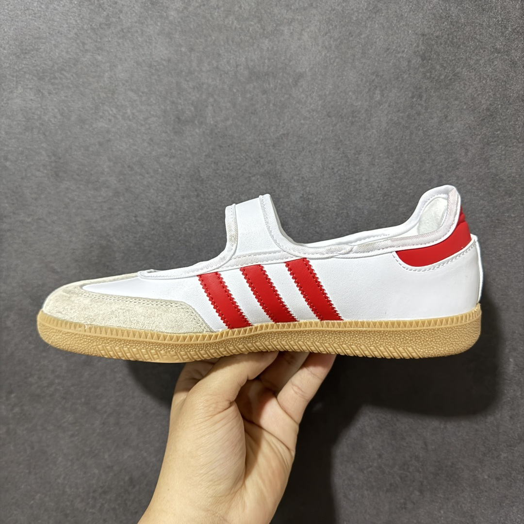 图片[2]-【公司级】阿迪达斯 ADIDAS ORIGINALS SAMBA JANE 舒适百搭 玛丽珍鞋 男女款 经典复古芭蕾舞鞋 德训鞋 这个真的百搭又可爱！！很喜欢耶#Samba百搭米杏色好好看！芭蕾鞋外形+运动鞋脚感，总算买到可以出片又暴走的鞋子了 尺码： 36-42带半码 货号：JR7435-选品中心