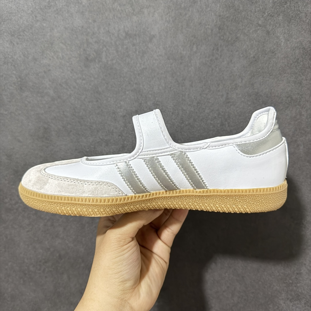 图片[2]-【公司级】阿迪达斯 ADIDAS ORIGINALS SAMBA JANE 舒适百搭 玛丽珍鞋 男女款 经典复古芭蕾舞鞋 德训鞋 这个真的百搭又可爱！！很喜欢耶#Samba百搭米杏色好好看！芭蕾鞋外形+运动鞋脚感，总算买到可以出片又暴走的鞋子了 尺码： 36-42带半码 货号：JR7485-选品中心