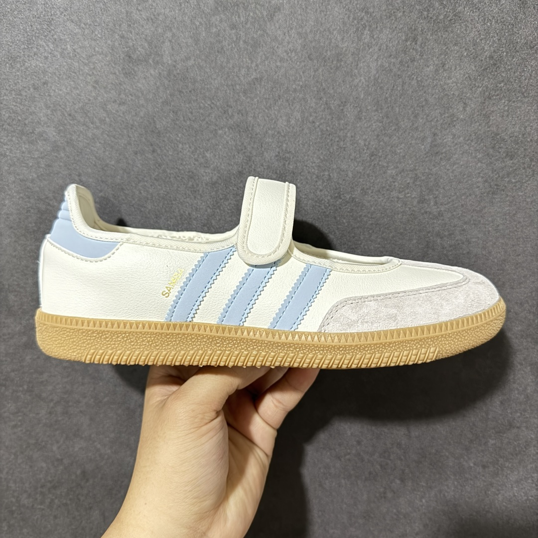 【公司级】阿迪达斯 ADIDAS ORIGINALS SAMBA JANE 舒适百搭 玛丽珍鞋 男女款 经典复古芭蕾舞鞋 德训鞋 这个真的百搭又可爱！！很喜欢耶#Samba百搭米杏色好好看！芭蕾鞋外形+运动鞋脚感，总算买到可以出片又暴走的鞋子了 尺码： 36-42带半码 货号：JR7339-选品中心