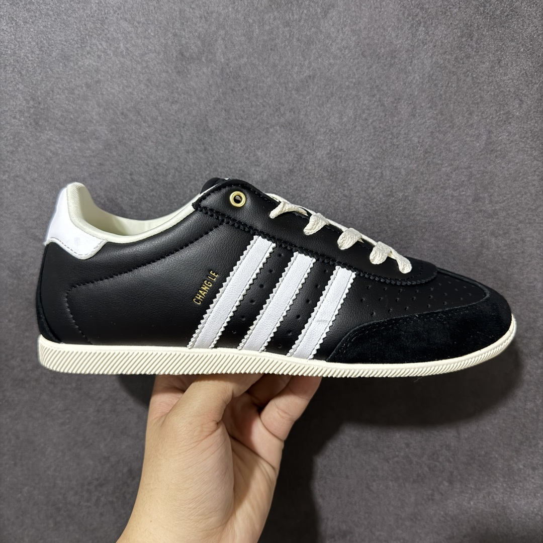 【公司级】adidas originals JAPAN 经典复古 低帮 德训鞋 男女同款 黑白 货号：KJ3960 尺码：35.5 36 36.5 37.5 38 38.5 39 40 40.5 41 42 42.5 43 44 44.5 45-选品中心