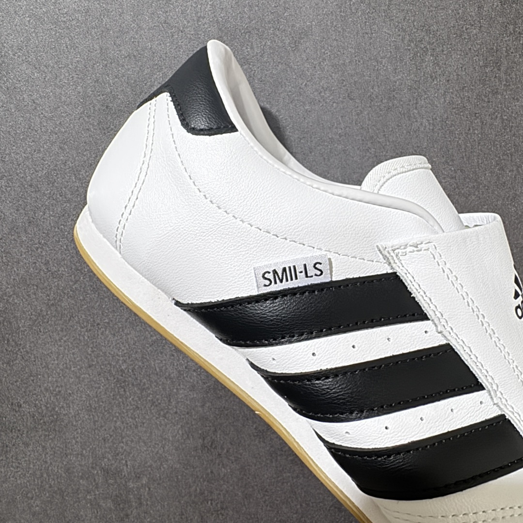 图片[7]-【公司级】Adidas originals Taekwondo Low\”White Black\”跆拳道系列低帮经典复古薄底休闲运动舒适训练慢跑鞋 升级原楦原纸版开发版型，采用软质粒面牛剖革鞋面材质，中底嵌入EVA切片缓震，外置耐磨橡胶鞋底片❗️ 底越薄，越时髦！Jennie穿搭代言款，阿迪达斯 货号：JQ4775 尺码：35.5-45带半码-选品中心