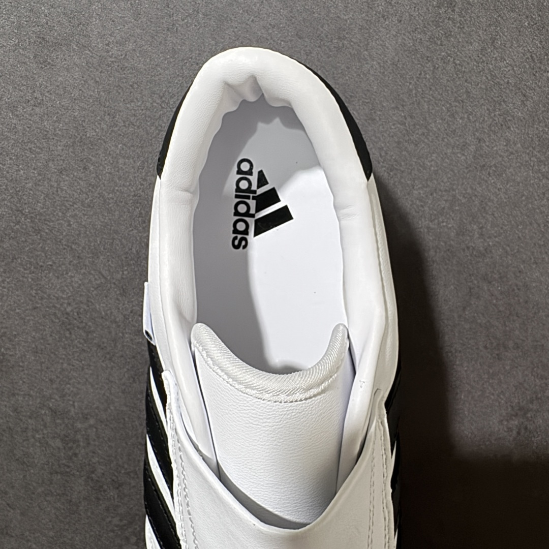 图片[6]-【公司级】Adidas originals Taekwondo Low\”White Black\”跆拳道系列低帮经典复古薄底休闲运动舒适训练慢跑鞋 升级原楦原纸版开发版型，采用软质粒面牛剖革鞋面材质，中底嵌入EVA切片缓震，外置耐磨橡胶鞋底片❗️ 底越薄，越时髦！Jennie穿搭代言款，阿迪达斯 货号：JQ4775 尺码：35.5-45带半码-选品中心