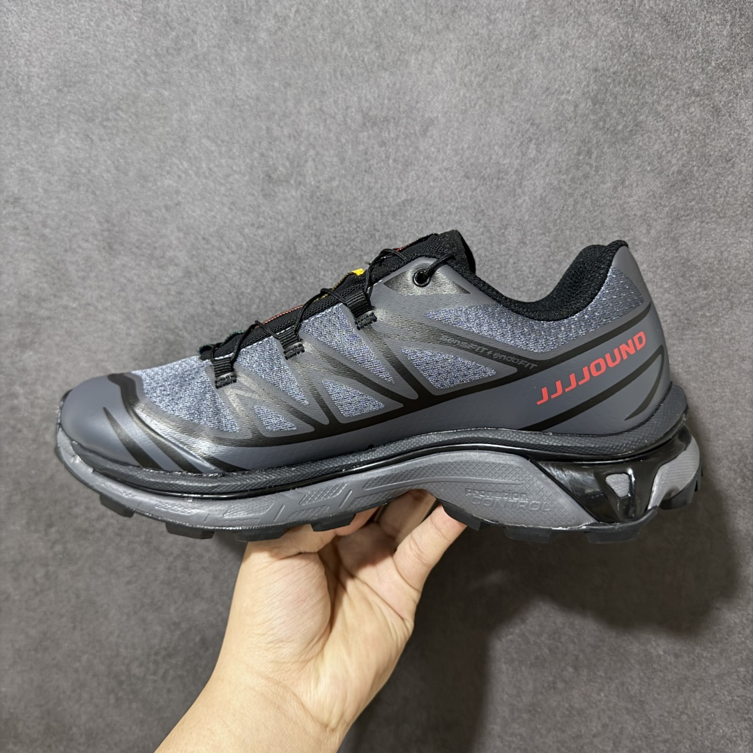 图片[2]-【公司级】 Salomon XT-6 一代 萨洛蒙复古潮流户外机能登山跑鞋 491303 纯原外贸平台特供订单 耗时半年巨作 全套原纸板楦头开发 原厂特供网布配套加持 确保原汁原味 完美呈现版型 原档数据独家私模五层组合大底 原装Ortholite轻量化鞋垫 中底布带钢印编号 原厂TPU锁扣 进口港宝加持 后跟自然饱满 还原公司包裹性 鞋面以“锯齿”状的包裹系统呈现 在基色底之下加入了各种色点缀 将公司的最新技术和时尚前卫的造型融入耐用的长跑款式中 鞋面由 TPU 薄膜制成 并焊接在高耐磨网眼上 使其既时尚又坚固 由 ACS底盘支撑 可增强稳定性和支撑力 以及由橡胶凸耳 Contragrip外底覆盖的 EVA 缓冲中底 旨在应对崎岖的地形 鞋舌上的彩色Salomon 标签、Quicklace 系统以及鞋头、鞋舌和鞋跟上的附加品牌使细节更加完美 让穿着者可以轻松驾驭户外与通勤下的任何运动生活场景 无缝鞋身户外随意纵横 颜值与脚感兼备 出街通勤 绝对非常吸睛 你值得拥有 尺码：36 36.5 37.5 38 38.5 39 40 40.5 41 42 42.5 43 44 44.5 45-选品中心