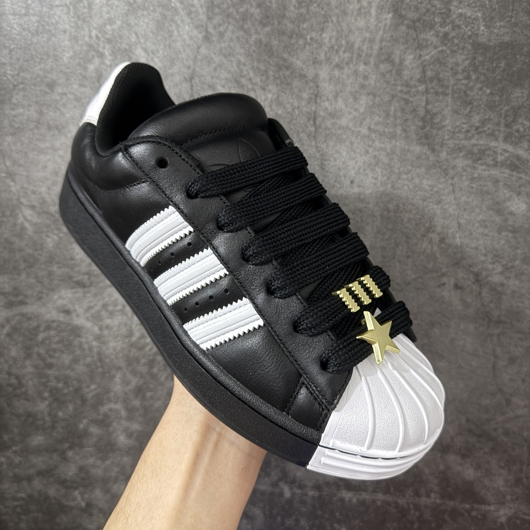AD Originals Superstar 胖丁黑白 JR7444原厂SD皮 全配色原鞋开发 电脑针车