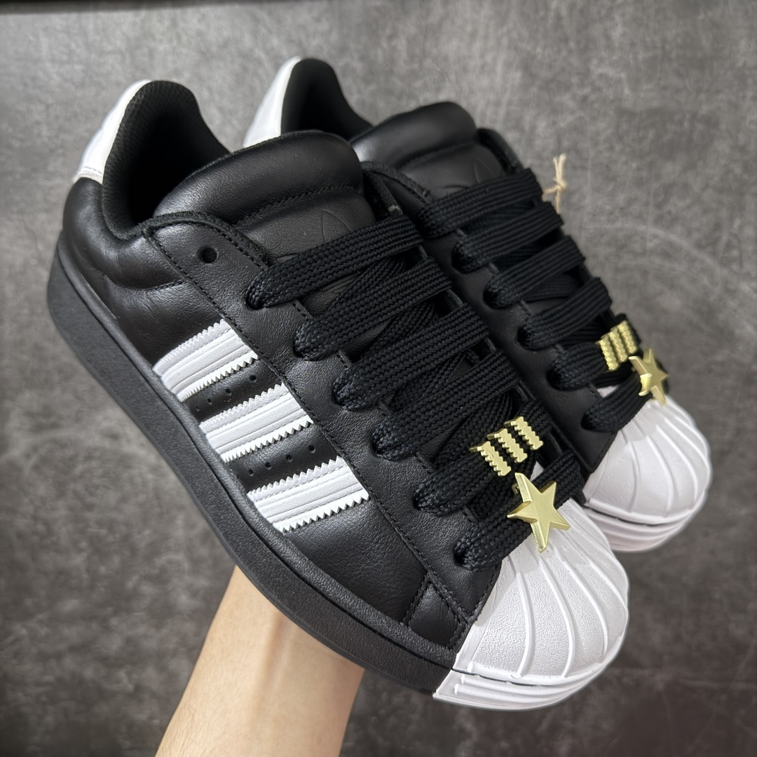 AD Originals Superstar 胖丁黑白 JR7444原厂SD皮 全配色原鞋开发 电脑针车