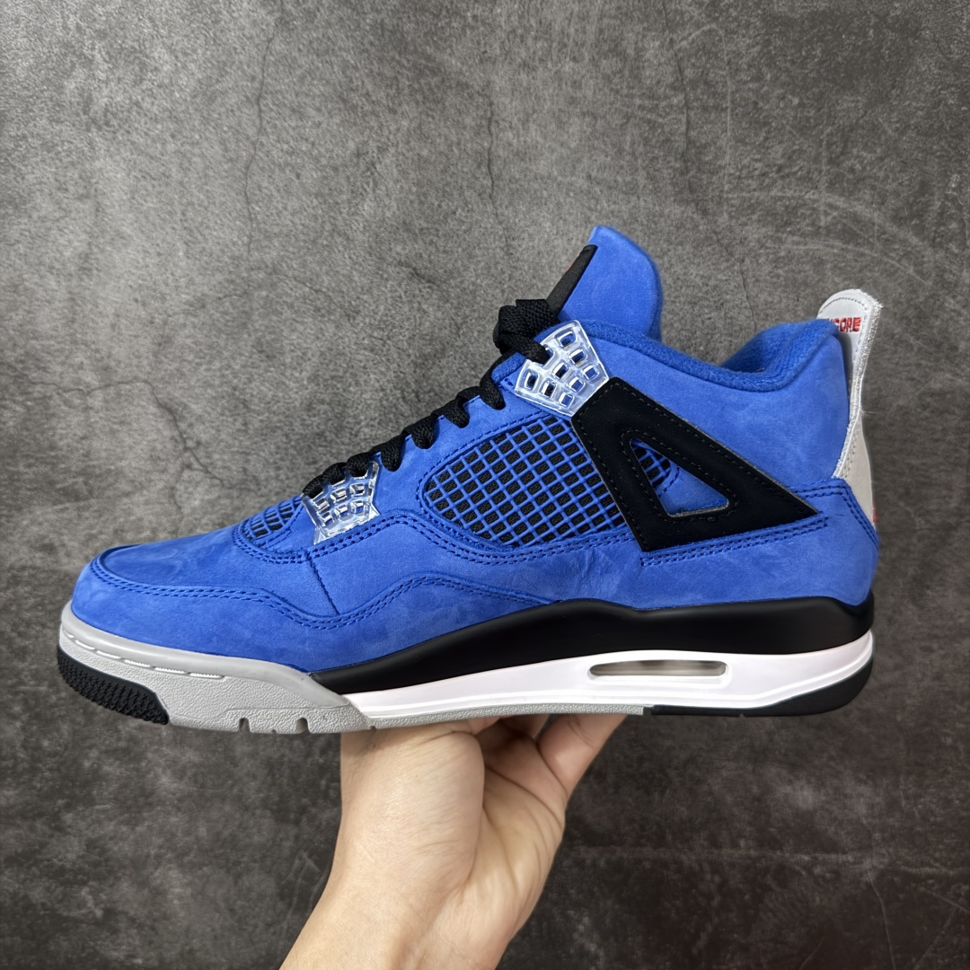 图片[2]-【GX版本】Air Jordan AJ4阿姆蓝！ 货号：912583-783902！ 市售天花板产物 耗时半年巨作 全套原纸板楦头开发 原厂特供皮料加持 确保原汁原味 完美呈现四代版型 一比一鞋头弧度高度鞋身弧度 数据细节工艺流程均保持原鞋一致 原厂TPU网格鞋带扣 正确内里网布 菱角分明不变形无多余毛边 柔软性质感一致于原鞋 市场唯一原厂鞋扣模具 背面可见隐藏注塑口 原厂织唛标 原厂飞人电绣工艺 尾指中部跳三针 独家绑鞋带手法 印刷中底布 四线拉帮 米色美纹纸贴合固定 进口港宝加持 后跟自然饱满 全鞋荧光划线卡点 追求极致完美 每一双都是工艺品 多重QC质检 超越公司货的品控标准 实实在在的免检产品！ 尺码：40 40.5 41 42 42.5 43 44 44.5 45 46 47.5 48.5 49.5 50.5-选品中心