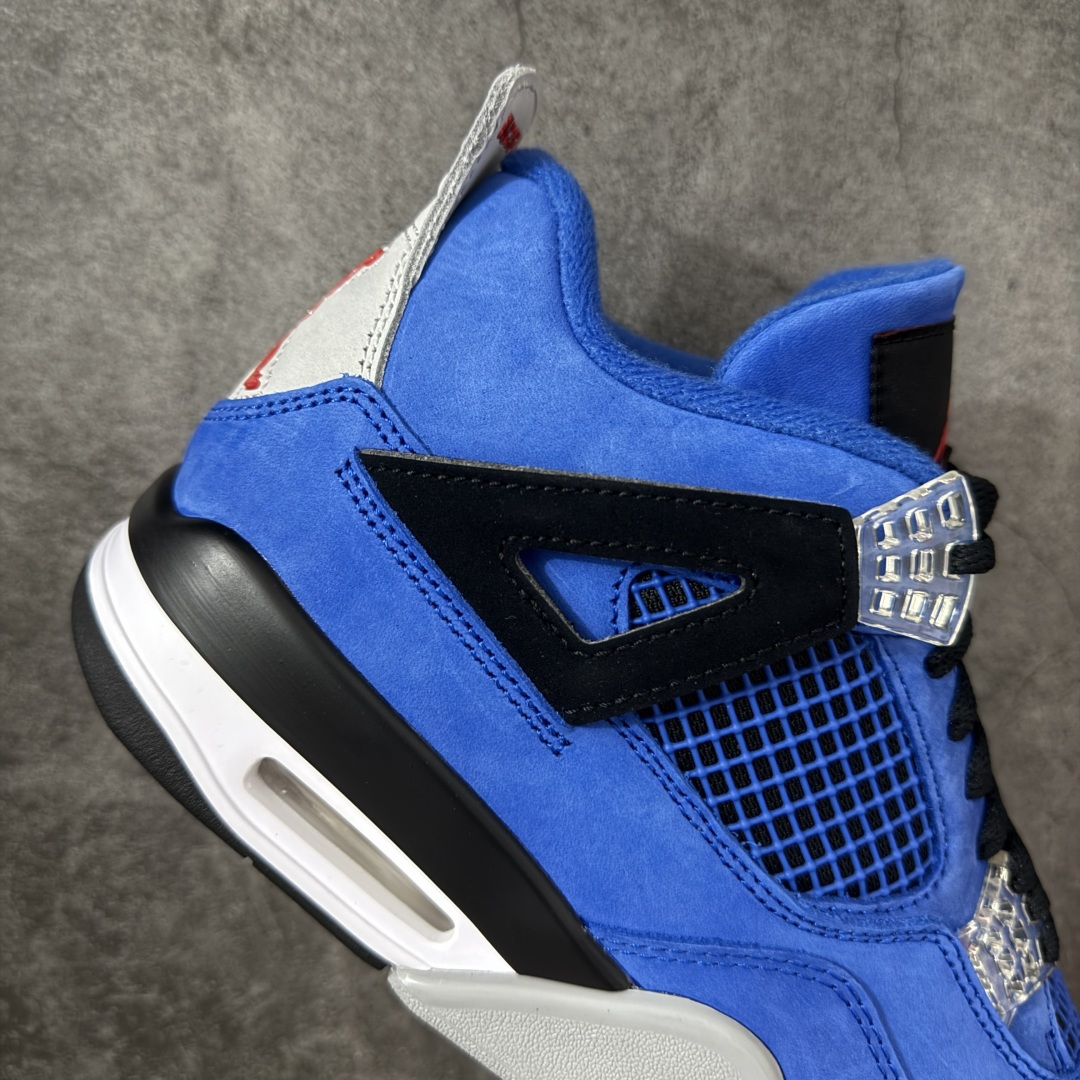 图片[7]-【GX版本】Air Jordan AJ4阿姆蓝！ 货号：912583-783902！ 市售天花板产物 耗时半年巨作 全套原纸板楦头开发 原厂特供皮料加持 确保原汁原味 完美呈现四代版型 一比一鞋头弧度高度鞋身弧度 数据细节工艺流程均保持原鞋一致 原厂TPU网格鞋带扣 正确内里网布 菱角分明不变形无多余毛边 柔软性质感一致于原鞋 市场唯一原厂鞋扣模具 背面可见隐藏注塑口 原厂织唛标 原厂飞人电绣工艺 尾指中部跳三针 独家绑鞋带手法 印刷中底布 四线拉帮 米色美纹纸贴合固定 进口港宝加持 后跟自然饱满 全鞋荧光划线卡点 追求极致完美 每一双都是工艺品 多重QC质检 超越公司货的品控标准 实实在在的免检产品！ 尺码：40 40.5 41 42 42.5 43 44 44.5 45 46 47.5 48.5 49.5 50.5-选品中心
