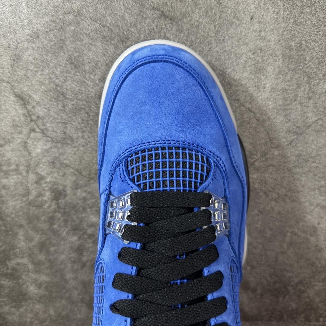 图片[5]-【GX版本】Air Jordan AJ4阿姆蓝！ 货号：912583-783902！ 市售天花板产物 耗时半年巨作 全套原纸板楦头开发 原厂特供皮料加持 确保原汁原味 完美呈现四代版型 一比一鞋头弧度高度鞋身弧度 数据细节工艺流程均保持原鞋一致 原厂TPU网格鞋带扣 正确内里网布 菱角分明不变形无多余毛边 柔软性质感一致于原鞋 市场唯一原厂鞋扣模具 背面可见隐藏注塑口 原厂织唛标 原厂飞人电绣工艺 尾指中部跳三针 独家绑鞋带手法 印刷中底布 四线拉帮 米色美纹纸贴合固定 进口港宝加持 后跟自然饱满 全鞋荧光划线卡点 追求极致完美 每一双都是工艺品 多重QC质检 超越公司货的品控标准 实实在在的免检产品！ 尺码：40 40.5 41 42 42.5 43 44 44.5 45 46 47.5 48.5 49.5 50.5-选品中心
