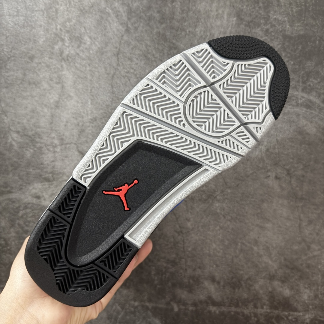 图片[9]-【GX版本】Air Jordan AJ4阿姆蓝！ 货号：912583-783902！ 市售天花板产物 耗时半年巨作 全套原纸板楦头开发 原厂特供皮料加持 确保原汁原味 完美呈现四代版型 一比一鞋头弧度高度鞋身弧度 数据细节工艺流程均保持原鞋一致 原厂TPU网格鞋带扣 正确内里网布 菱角分明不变形无多余毛边 柔软性质感一致于原鞋 市场唯一原厂鞋扣模具 背面可见隐藏注塑口 原厂织唛标 原厂飞人电绣工艺 尾指中部跳三针 独家绑鞋带手法 印刷中底布 四线拉帮 米色美纹纸贴合固定 进口港宝加持 后跟自然饱满 全鞋荧光划线卡点 追求极致完美 每一双都是工艺品 多重QC质检 超越公司货的品控标准 实实在在的免检产品！ 尺码：40 40.5 41 42 42.5 43 44 44.5 45 46 47.5 48.5 49.5 50.5-选品中心