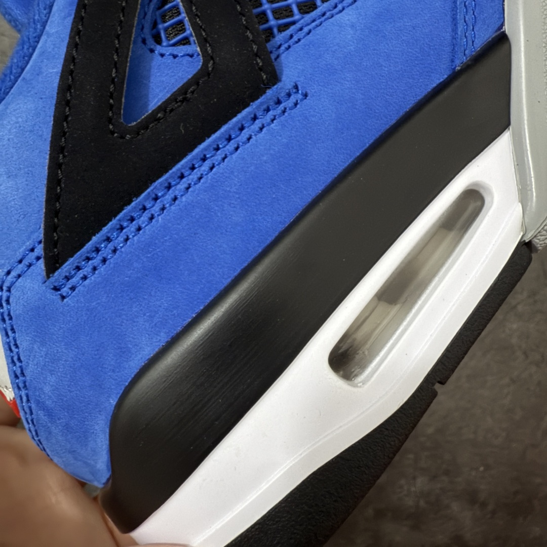 图片[3]-【GX版本】Air Jordan AJ4阿姆蓝！ 货号：912583-783902！ 市售天花板产物 耗时半年巨作 全套原纸板楦头开发 原厂特供皮料加持 确保原汁原味 完美呈现四代版型 一比一鞋头弧度高度鞋身弧度 数据细节工艺流程均保持原鞋一致 原厂TPU网格鞋带扣 正确内里网布 菱角分明不变形无多余毛边 柔软性质感一致于原鞋 市场唯一原厂鞋扣模具 背面可见隐藏注塑口 原厂织唛标 原厂飞人电绣工艺 尾指中部跳三针 独家绑鞋带手法 印刷中底布 四线拉帮 米色美纹纸贴合固定 进口港宝加持 后跟自然饱满 全鞋荧光划线卡点 追求极致完美 每一双都是工艺品 多重QC质检 超越公司货的品控标准 实实在在的免检产品！ 尺码：40 40.5 41 42 42.5 43 44 44.5 45 46 47.5 48.5 49.5 50.5-选品中心