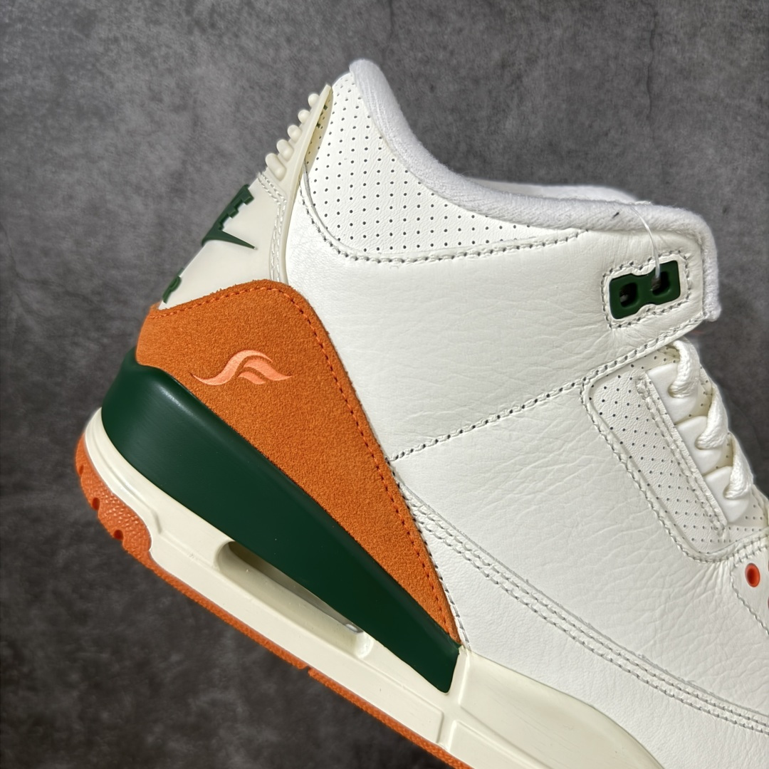 图片[7]-【GX纯原】Solefly x Air Jordan 3 Retro \”Miami\” AJ3 乔3迈阿密联名 白绿橙 IF4491-100  大厂出品 原楦原纸板 客供原厂材料开发 极致一眼正品既视感 细节如图所示  尺码：40 40.5 41 42 42.5 43 44 44.5 45 45.5 46 47.5 48.5-选品中心