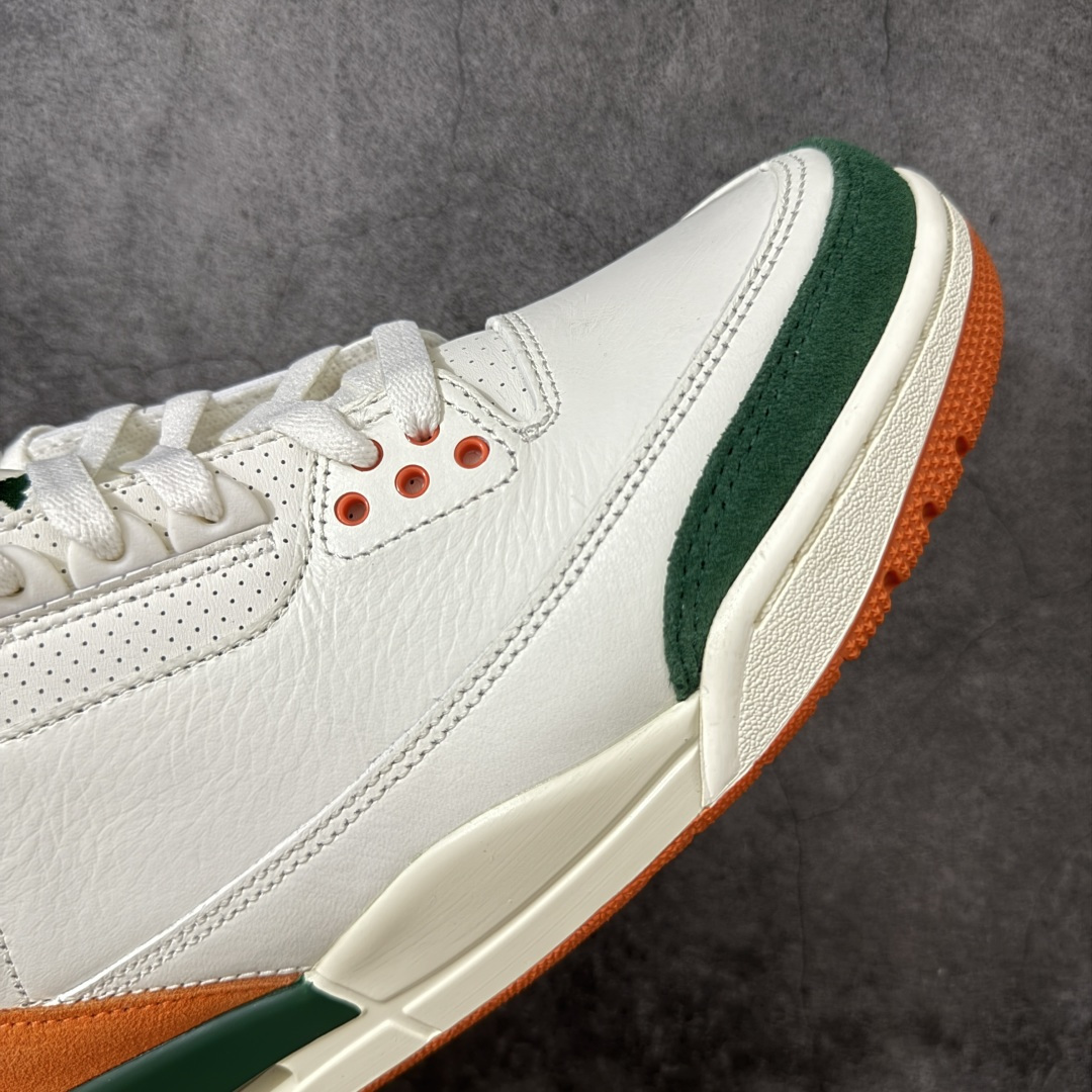 图片[6]-【GX纯原】Solefly x Air Jordan 3 Retro \”Miami\” AJ3 乔3迈阿密联名 白绿橙 IF4491-100  大厂出品 原楦原纸板 客供原厂材料开发 极致一眼正品既视感 细节如图所示  尺码：40 40.5 41 42 42.5 43 44 44.5 45 45.5 46 47.5 48.5-选品中心