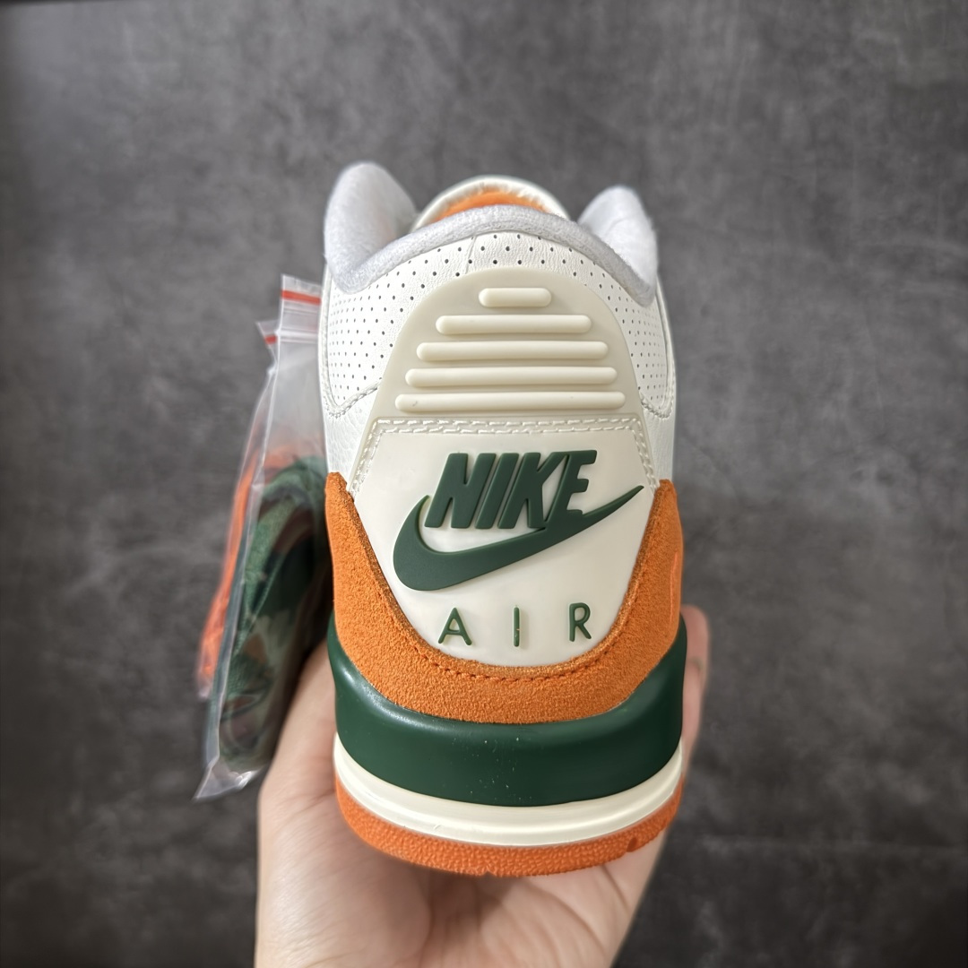 图片[4]-【GX纯原】Solefly x Air Jordan 3 Retro \”Miami\” AJ3 乔3迈阿密联名 白绿橙 IF4491-100  大厂出品 原楦原纸板 客供原厂材料开发 极致一眼正品既视感 细节如图所示  尺码：40 40.5 41 42 42.5 43 44 44.5 45 45.5 46 47.5 48.5-选品中心