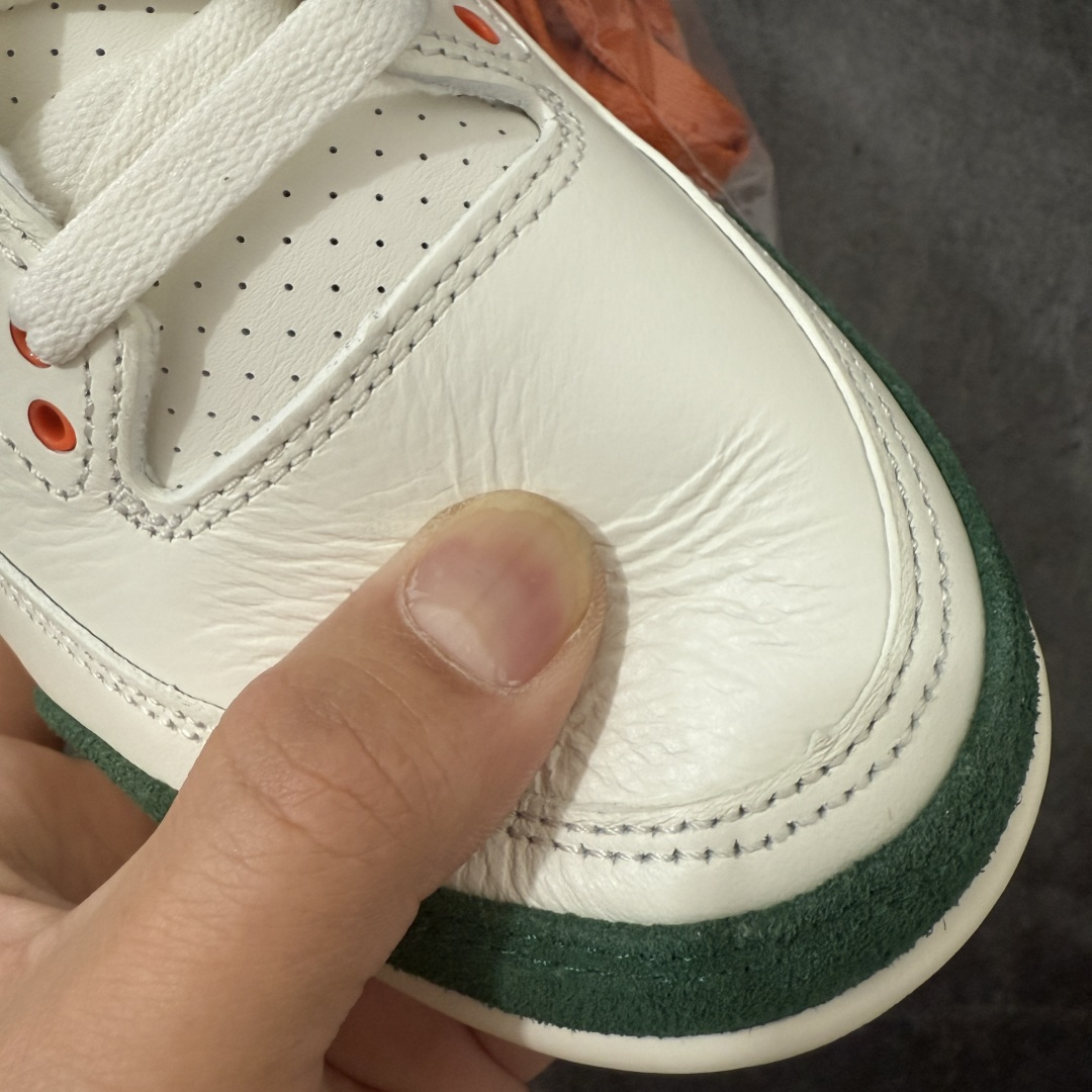 图片[5]-【GX纯原】Solefly x Air Jordan 3 Retro \”Miami\” AJ3 乔3迈阿密联名 白绿橙 IF4491-100  大厂出品 原楦原纸板 客供原厂材料开发 极致一眼正品既视感 细节如图所示  尺码：40 40.5 41 42 42.5 43 44 44.5 45 45.5 46 47.5 48.5-选品中心