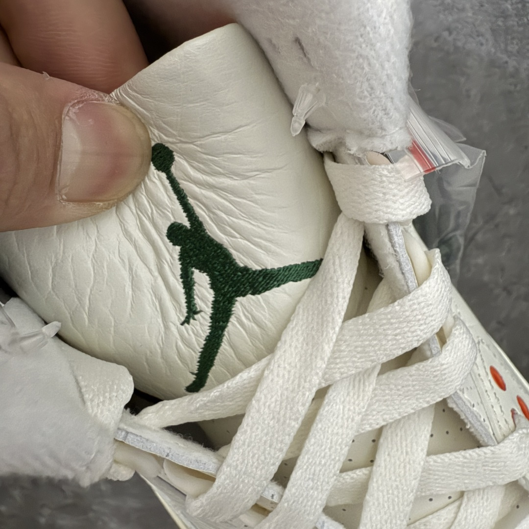 图片[6]-【GX纯原】Solefly x Air Jordan 3 Retro \”Miami\” AJ3 乔3迈阿密联名 白绿橙 IF4491-100  大厂出品 原楦原纸板 客供原厂材料开发 极致一眼正品既视感 细节如图所示  尺码：40 40.5 41 42 42.5 43 44 44.5 45 45.5 46 47.5 48.5-选品中心