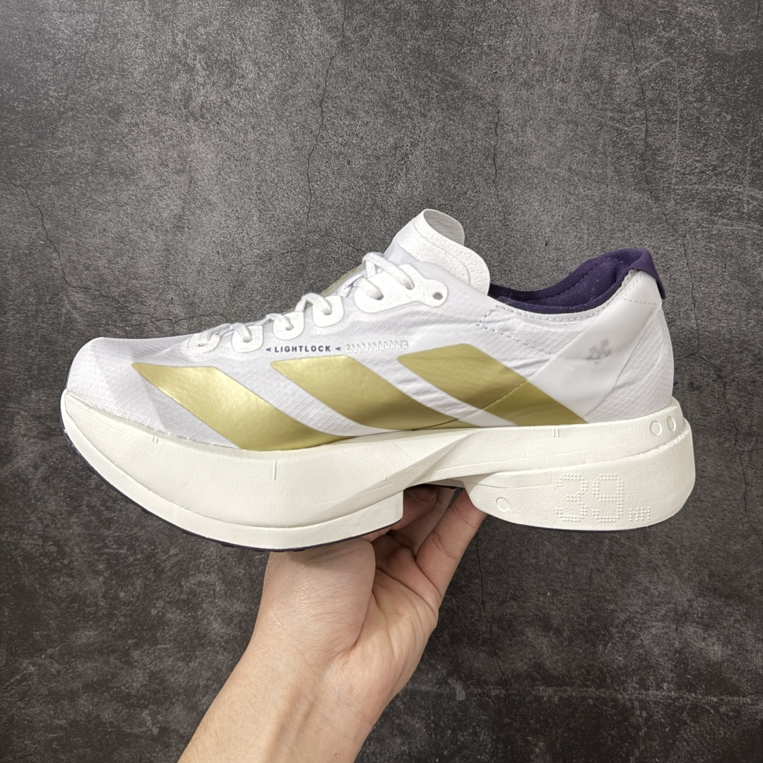 图片[2]-【NO.1纯原】Adidas Adizero Adios Pro 4 M竞训跑步鞋 KH6359 市场独一档品质 区别所有版本 原鞋购入开发数月 原材料 原档案打造 细节版型一比一 独立双层组合底私模.超软弹发泡超临界底 搭配ENERGYRODS 2.0真碳柱，每一步都动力满满 鞋面用的是Lightlock技术，轻透又贴合，就像给脚定制的一样。 中底是全掌Lightstrike Pro泡棉，软弹感超绝 真正一比一还原真实脚感💪🏻 尺码：36 36.5 37 38 38.5 39 40 40.5 41 42 42.5 43 44 44.5 45 46-选品中心