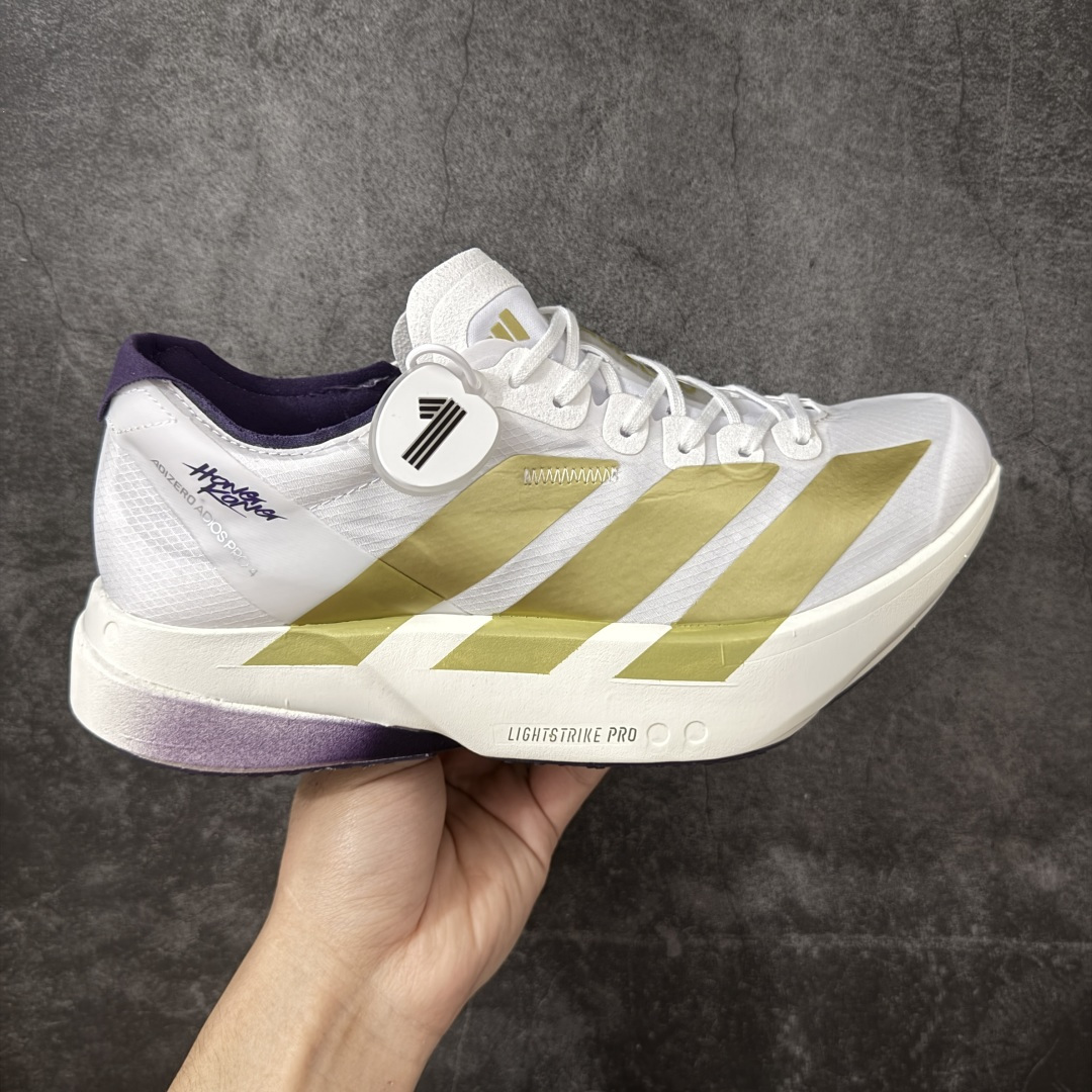 【NO.1纯原】Adidas Adizero Adios Pro 4 M竞训跑步鞋 KH6359 市场独一档品质 区别所有版本 原鞋购入开发数月 原材料 原档案打造 细节版型一比一 独立双层组合底私模.超软弹发泡超临界底 搭配ENERGYRODS 2.0真碳柱，每一步都动力满满 鞋面用的是Lightlock技术，轻透又贴合，就像给脚定制的一样。 中底是全掌Lightstrike Pro泡棉，软弹感超绝 真正一比一还原真实脚感💪🏻 尺码：36 36.5 37 38 38.5 39 40 40.5 41 42 42.5 43 44 44.5 45 46-选品中心