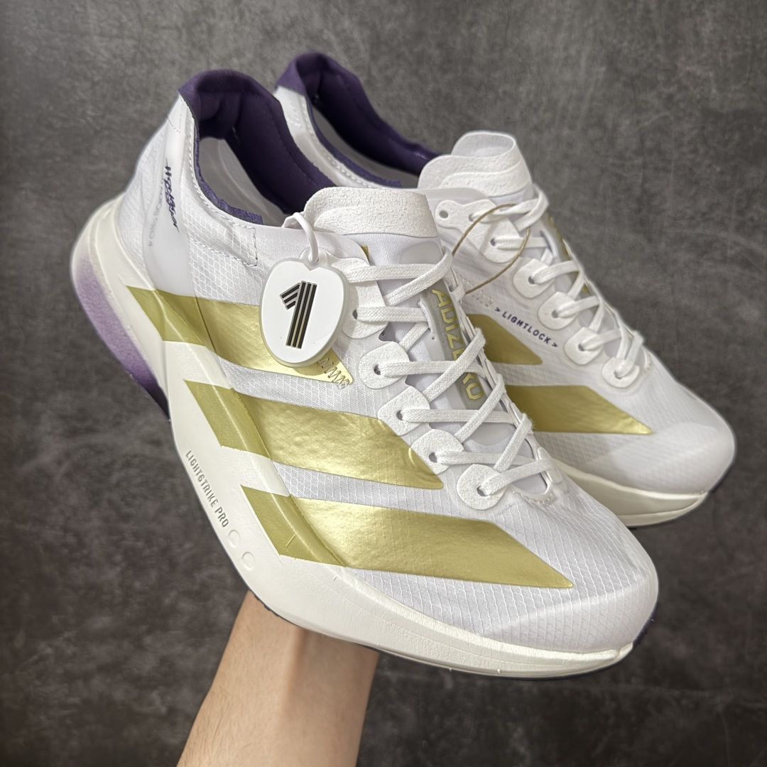 【NO.1纯原】Adidas Adizero Adios Pro 4 M竞训跑步鞋 KH6359 市场独一档品质 区别所有版本 原鞋购入开发数月 原材料 原档案打造 细节版型一比一 独立双层组合底私模.超软弹发泡超临界底 搭配ENERGYRODS 2.0真碳柱，每一步都动力满满 鞋面用的是Lightlock技术，轻透又贴合，就像给脚定制的一样。 中底是全掌Lightstrike Pro泡棉，软弹感超绝 真正一比一还原真实脚感💪🏻 尺码：36 36.5 37 38 38.5 39 40 40.5 41 42 42.5 43 44 44.5 45 46-选品中心