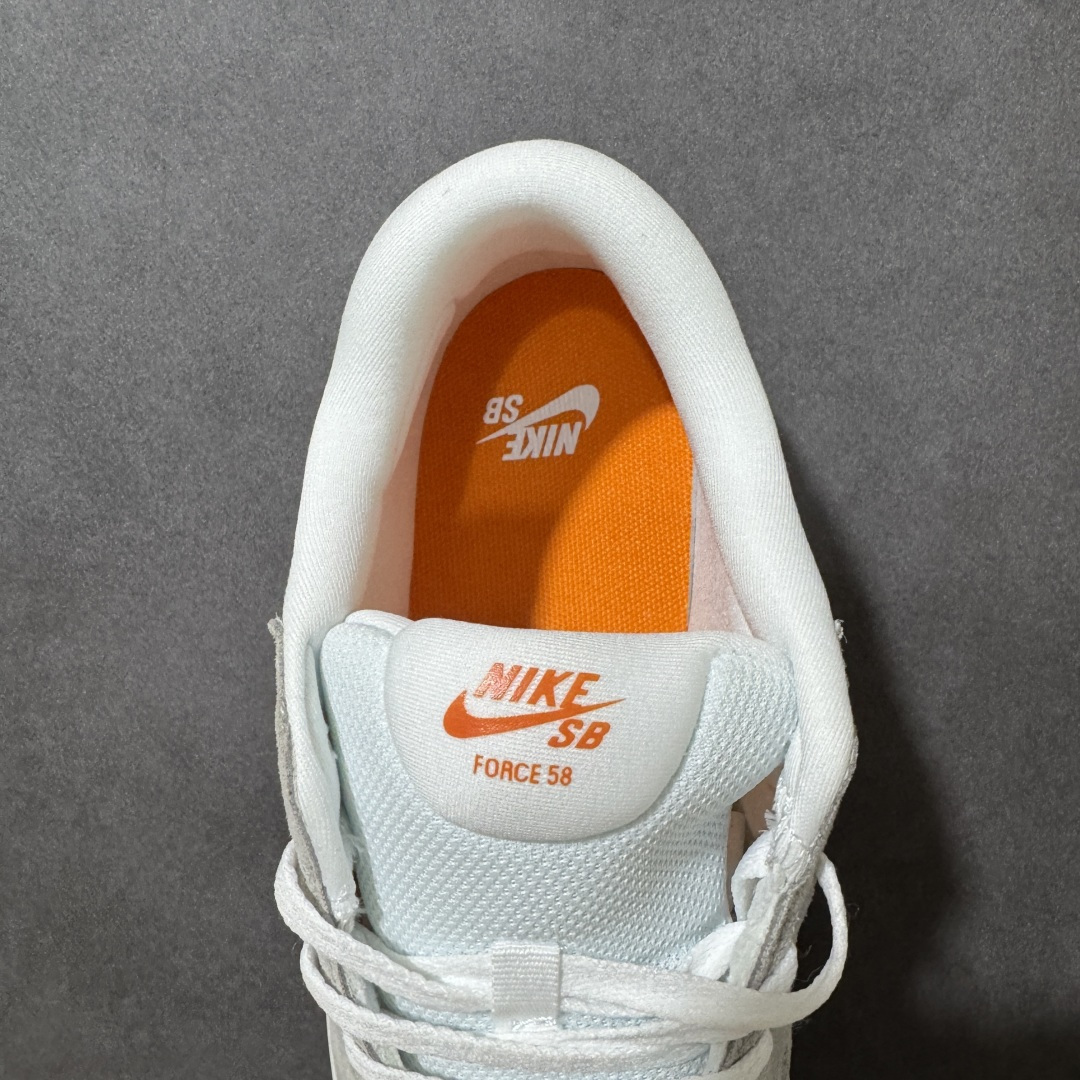 Nike SB Force 58 FS-灰橘硫化杯底 原楦版型 独家私模 融入打孔设计独家独立真半码帆布