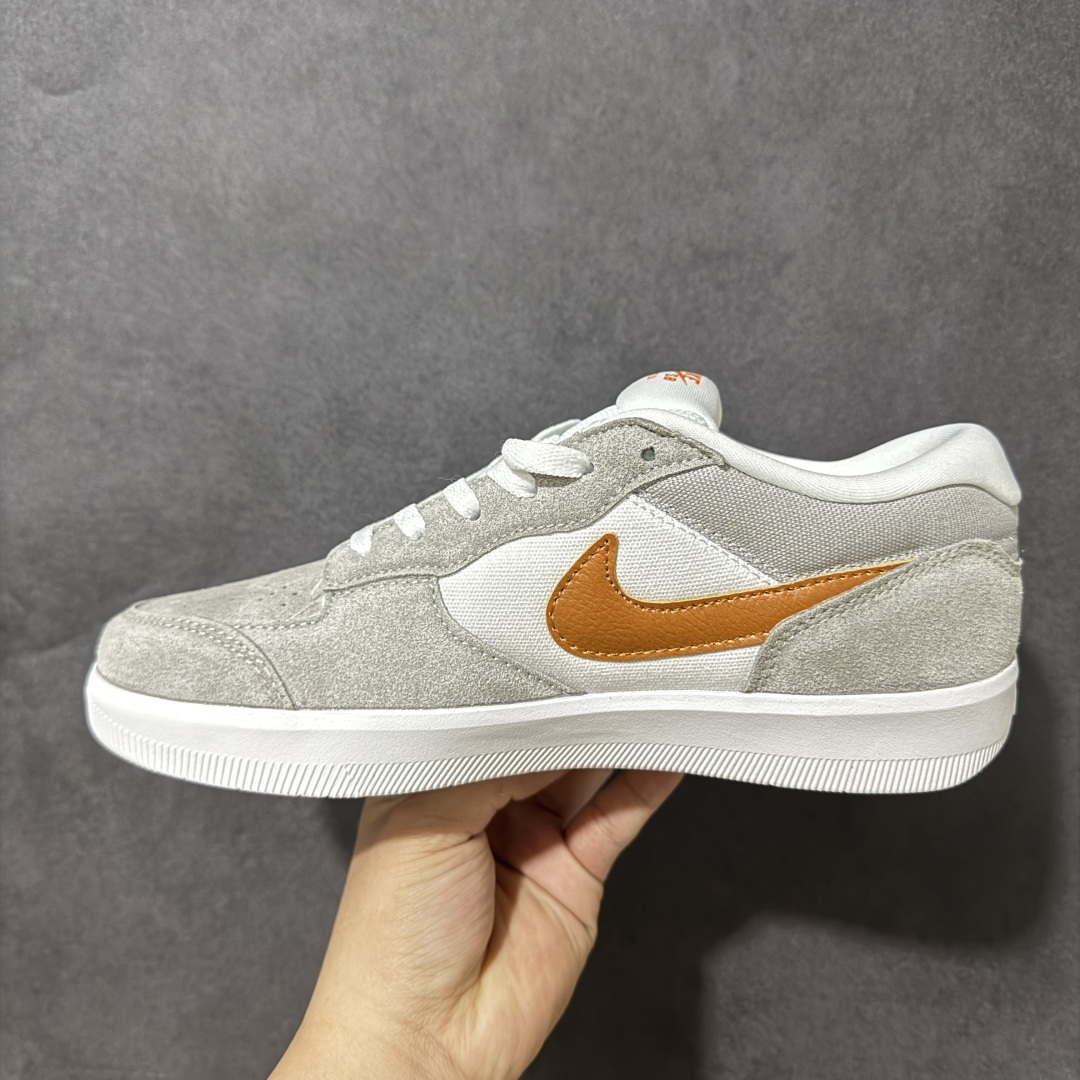 Nike SB Force 58 FS-灰橘硫化杯底 原楦版型 独家私模 融入打孔设计独家独立真半码帆布