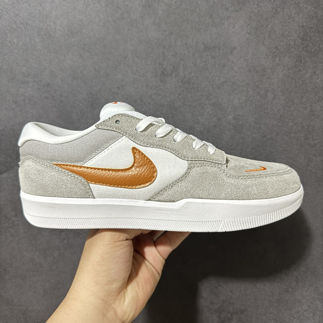 Nike SB Force 58 FS-灰橘硫化杯底 原楦版型 独家私模 融入打孔设计独家独立真半码帆布