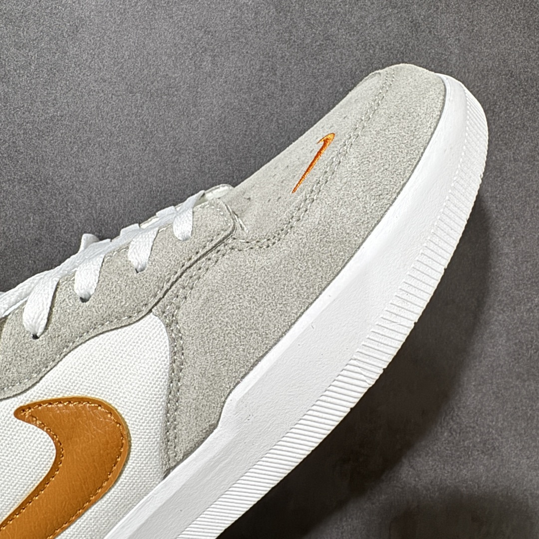 Nike SB Force 58 FS-灰橘硫化杯底 原楦版型 独家私模 融入打孔设计独家独立真半码帆布